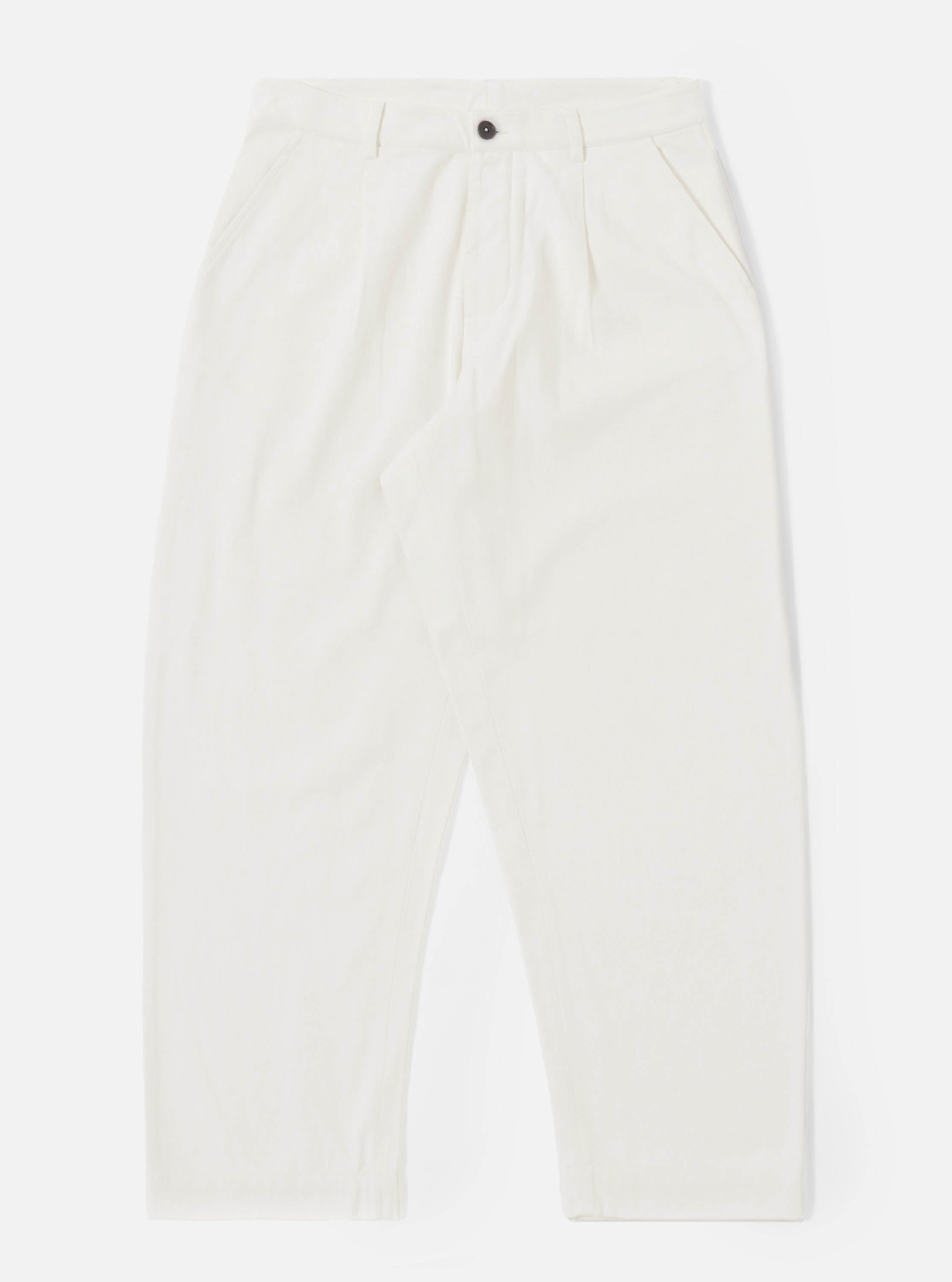 Men's Ecru Slub Drill Duke Wide Leg Pant – Universal Works