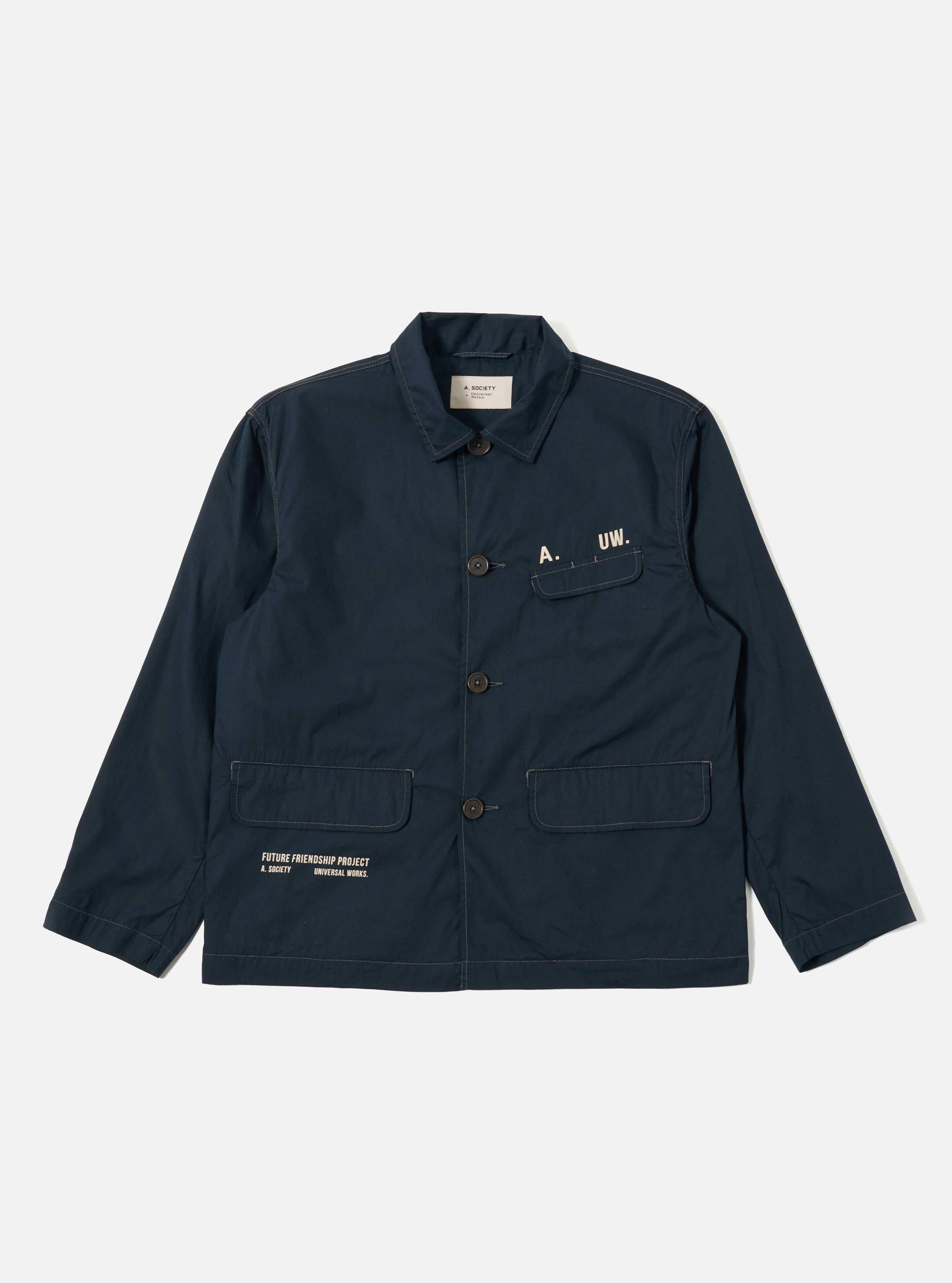 Men's A.Society x Universal Works Navy Broadcloth Starline Jacket