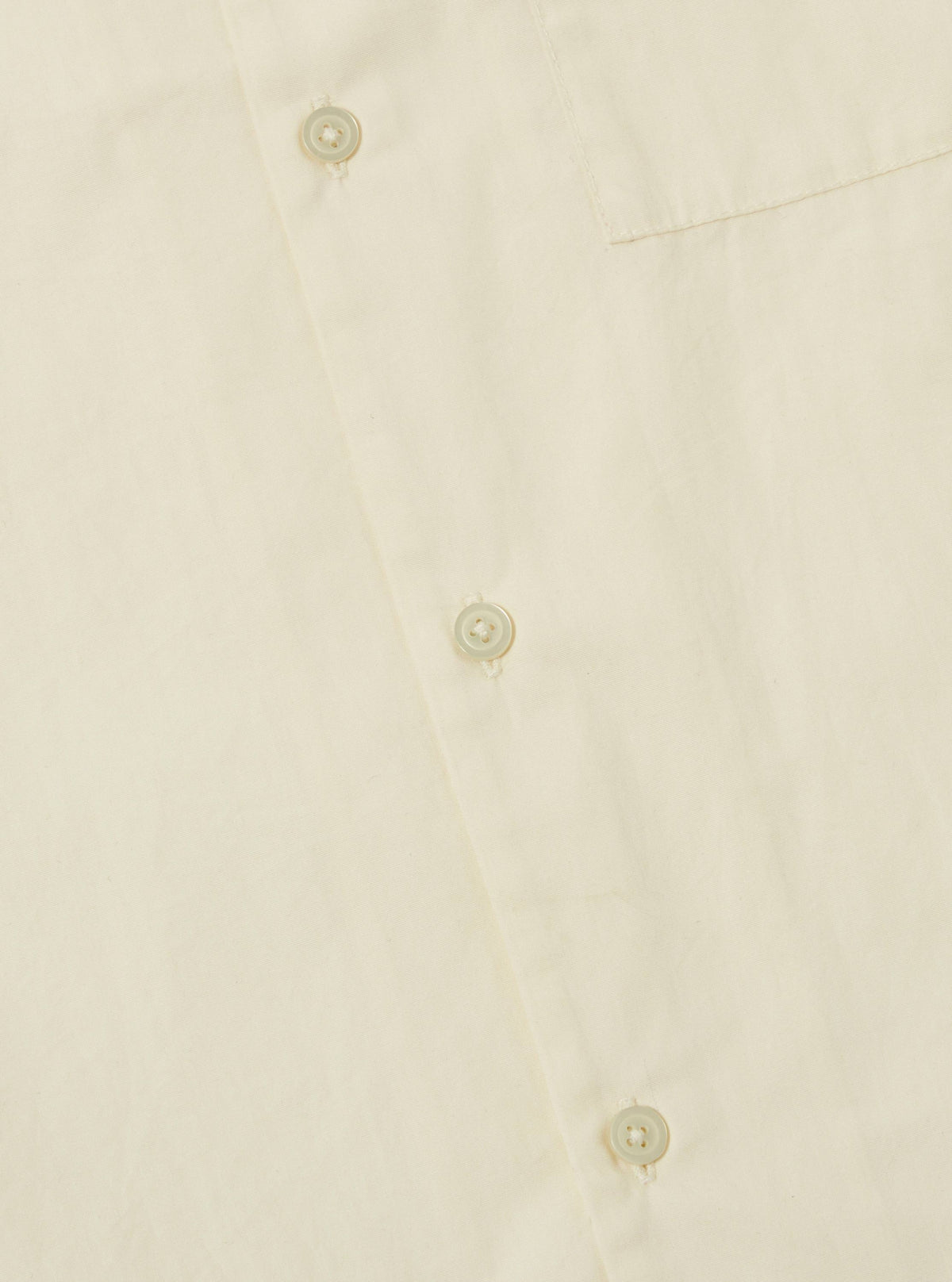 A. SOCIETY x Universal Works Ecru Broadcloth Camp Shirt