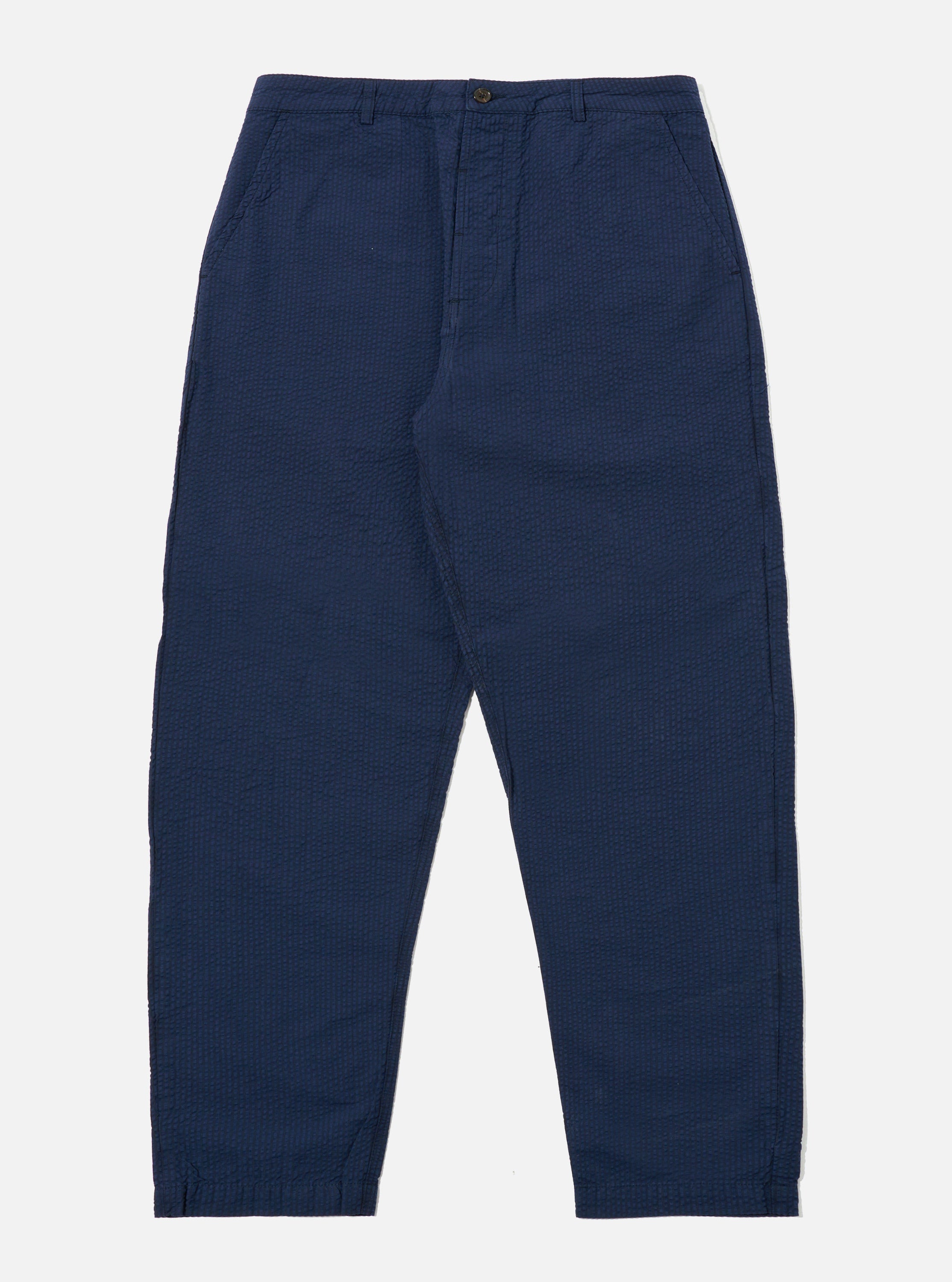 Men's Navy Derby Stripe Military Chino – Universal Works