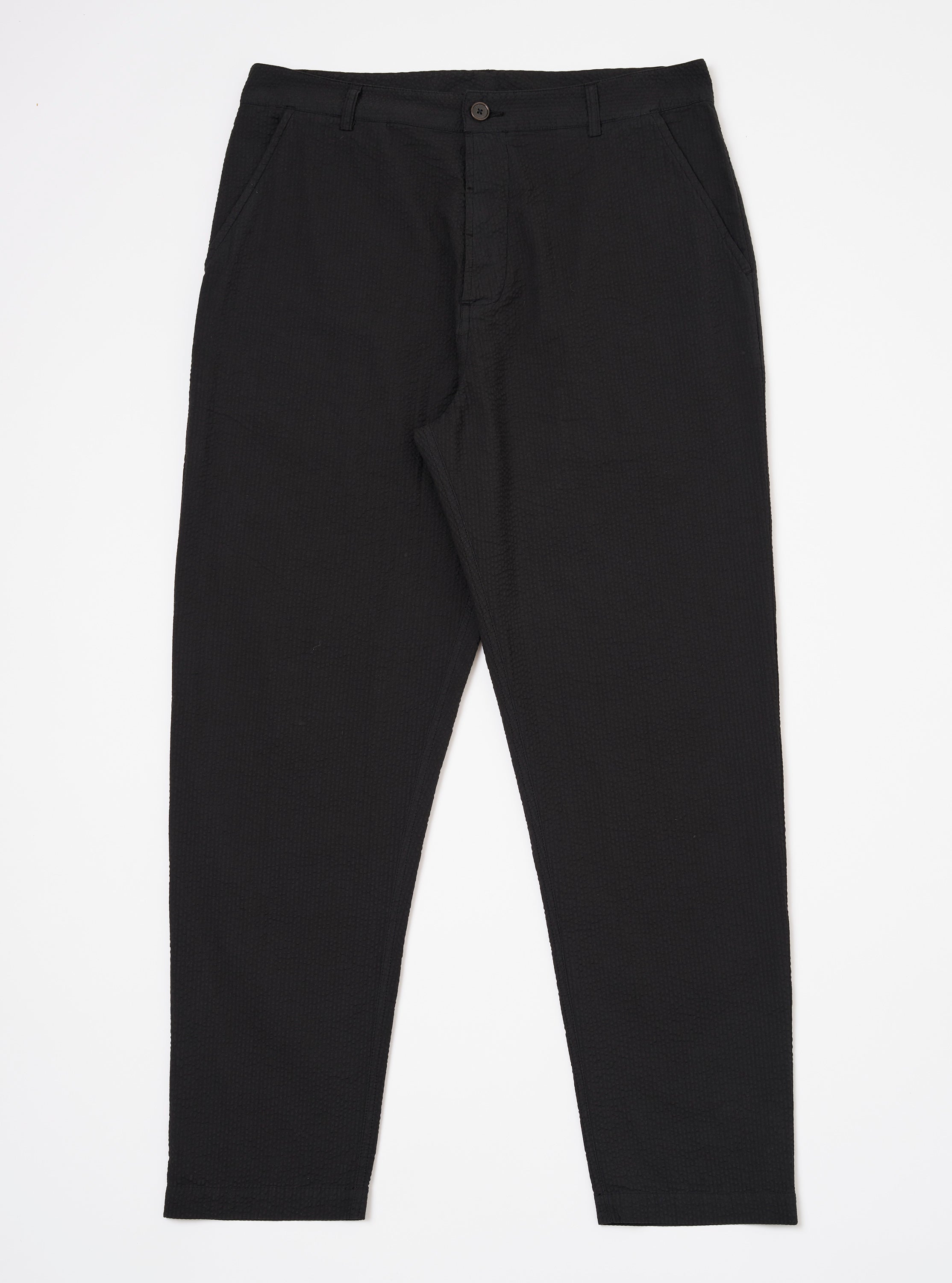 Men's Black Merida Seersucker Military Chino – Universal Works