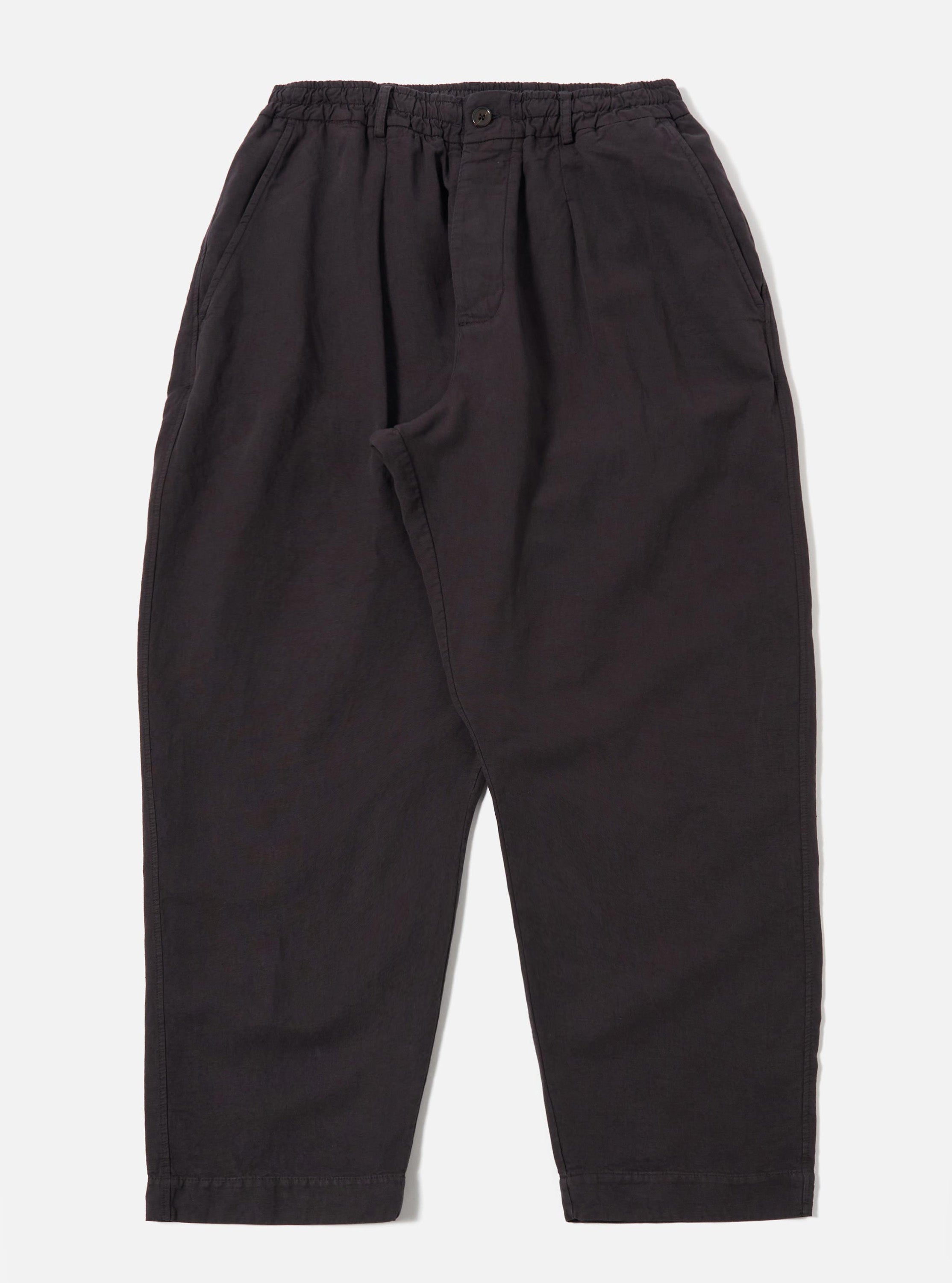 【melmo】jonnlynx WOOL OXFORD PANTS 38 Men's Licorice Lyo Linen Mix Oxford Pant – Universal Works