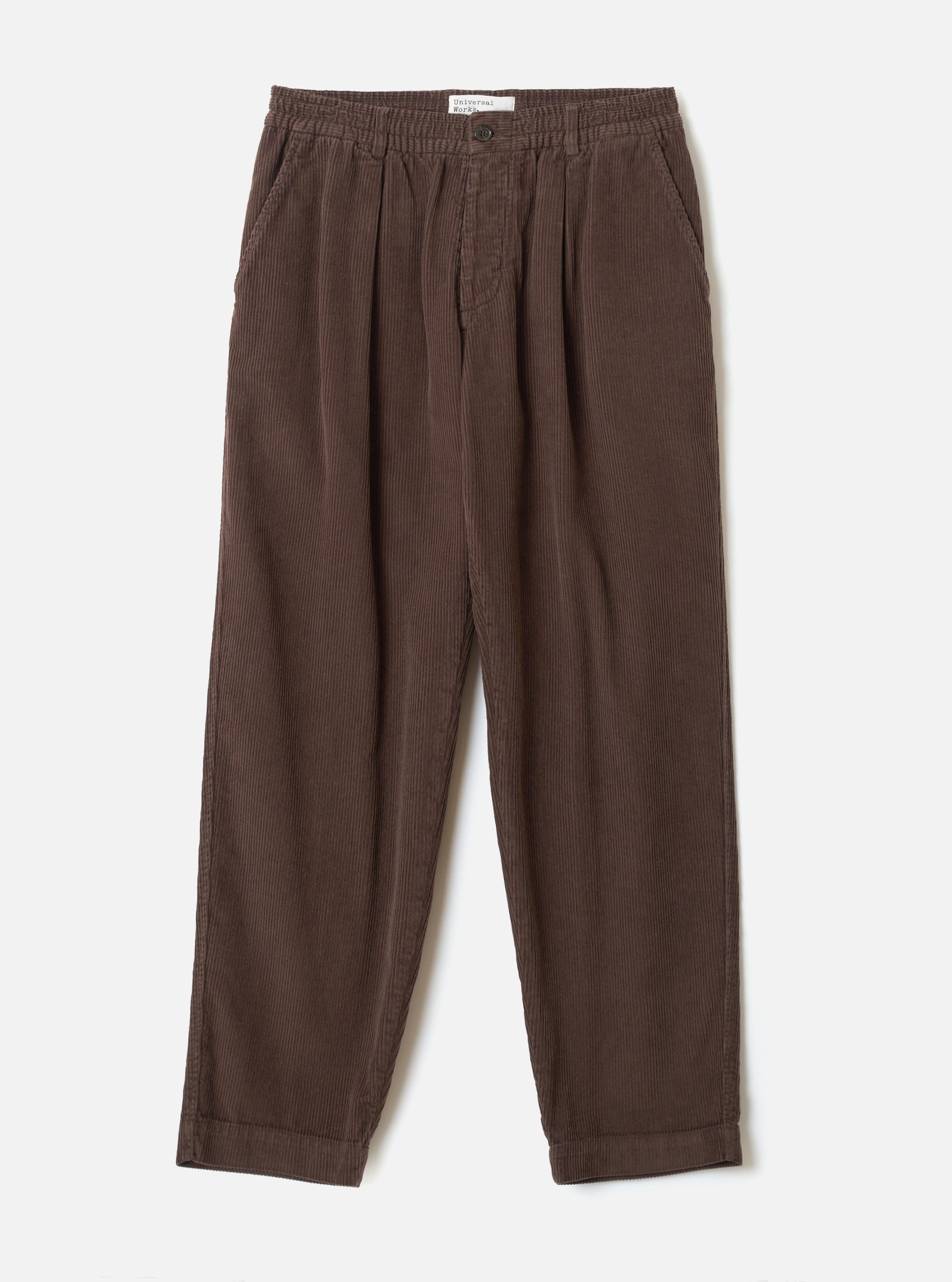 Men's Cacao Cord Pleated Track Pant – Universal Works