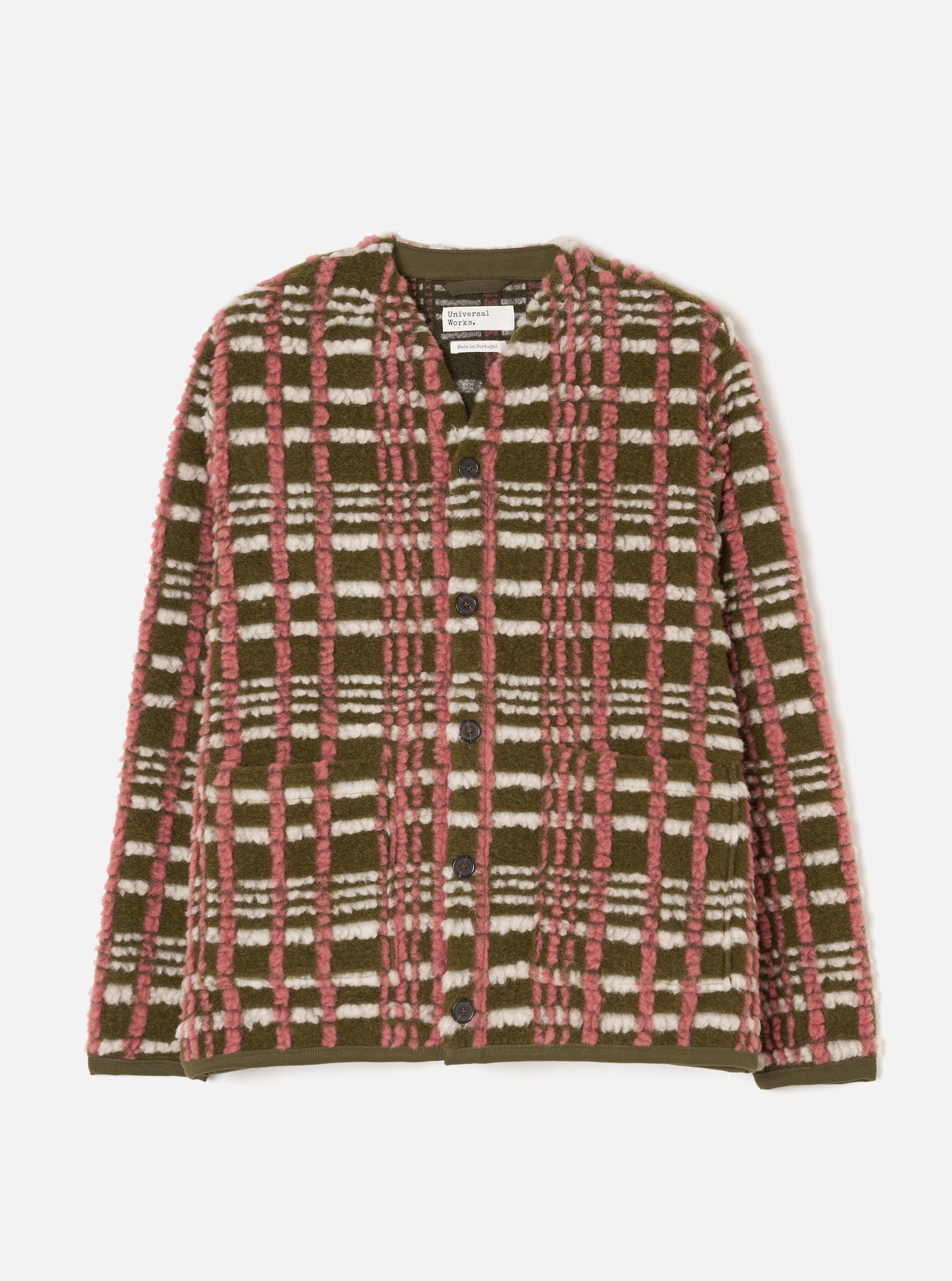 Men's Olive Duomo Fleece Cardigan – Universal Works