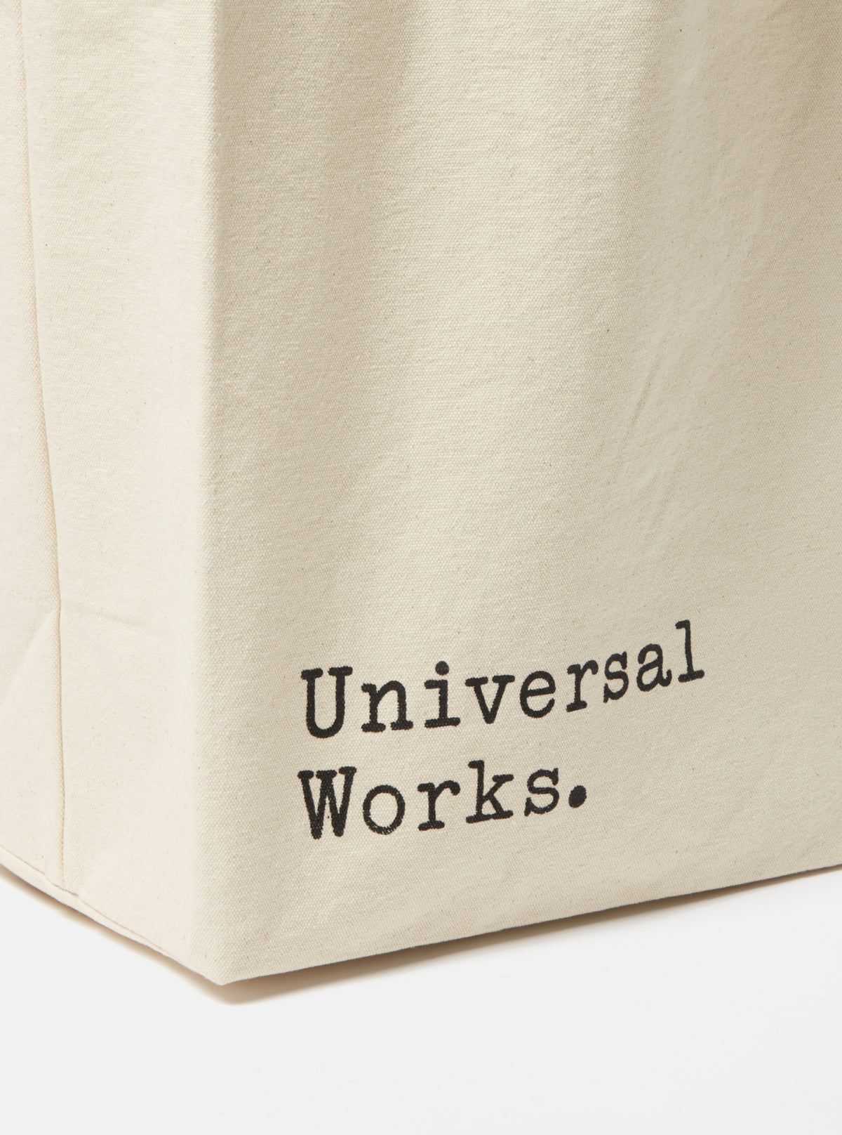 Ecru Cotton Canvas Tote Bag