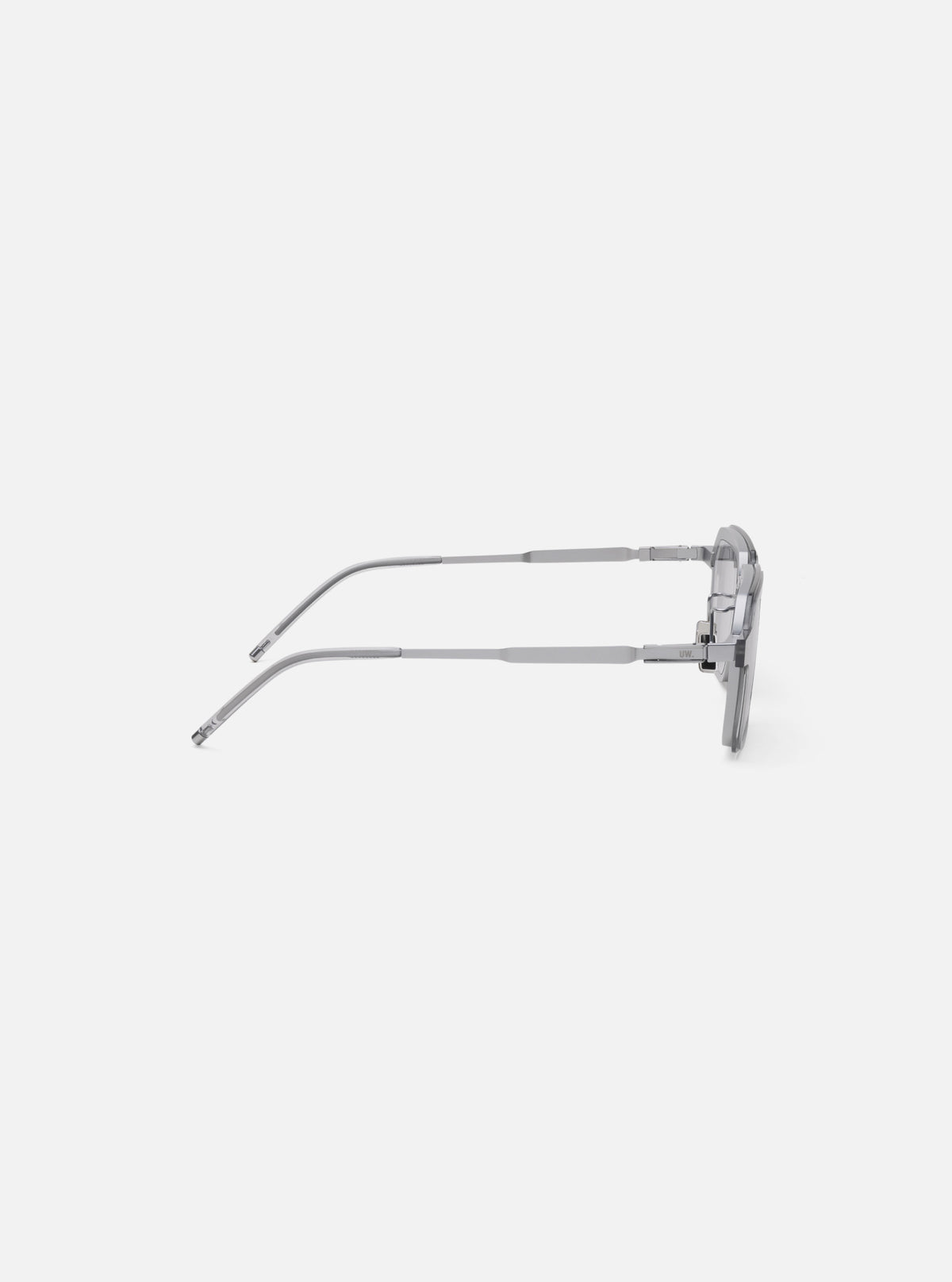 A. SOCIETY x Universal Works Silver/Grey Kowloon Eyewear