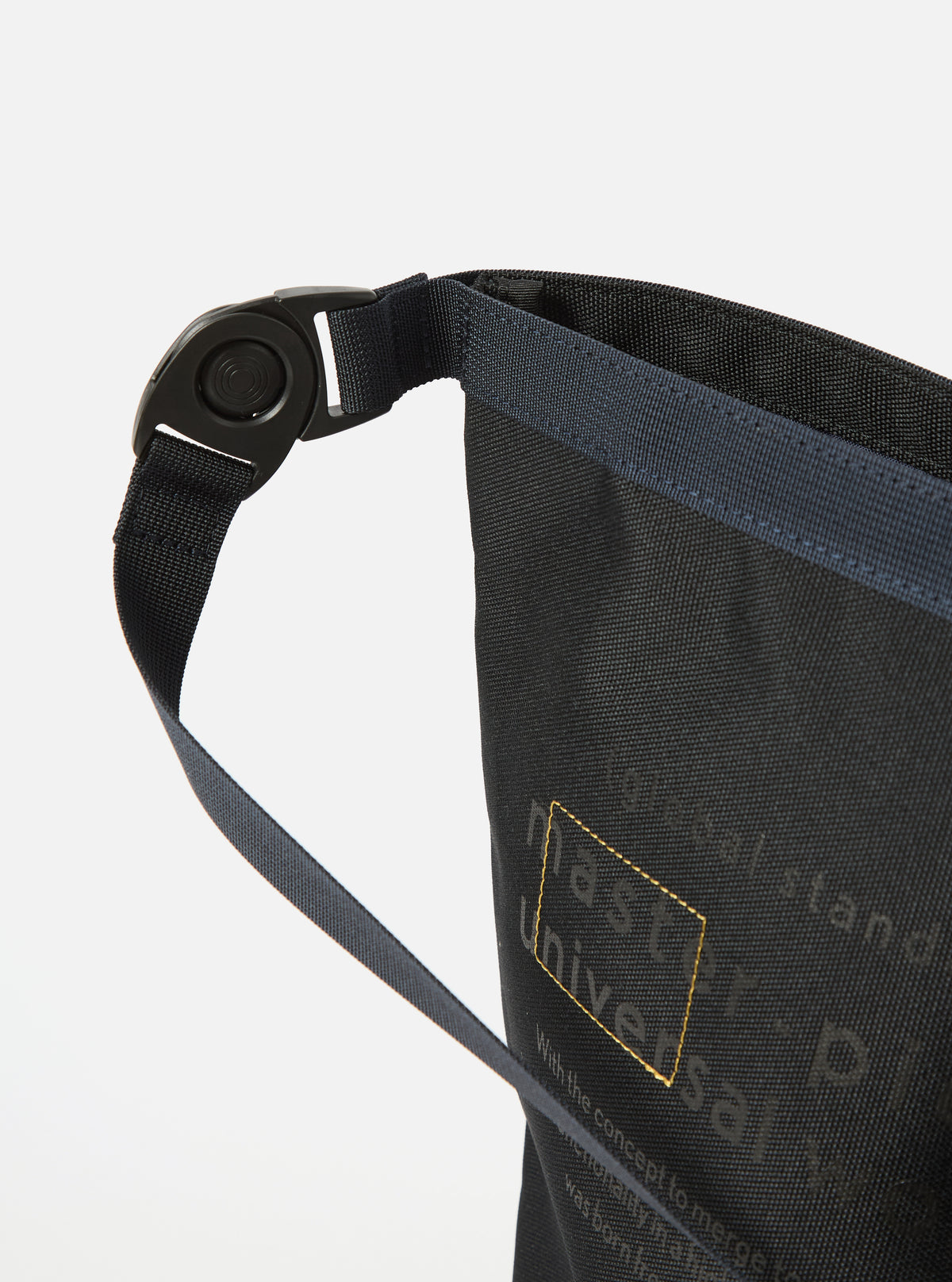 master-piece x Universal Works Black Recycled Tech Canvas Large Tote Bag