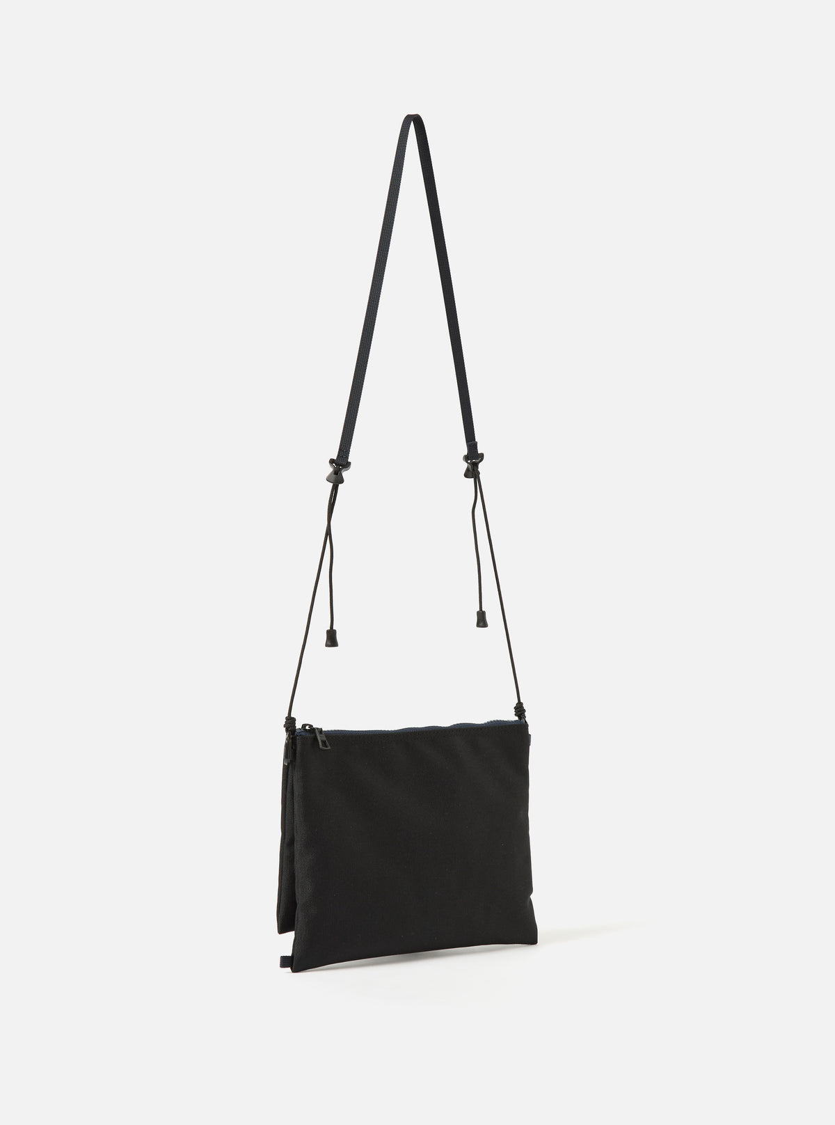 master-piece x Universal Works Black Recycled Tech Canvas Sacoche