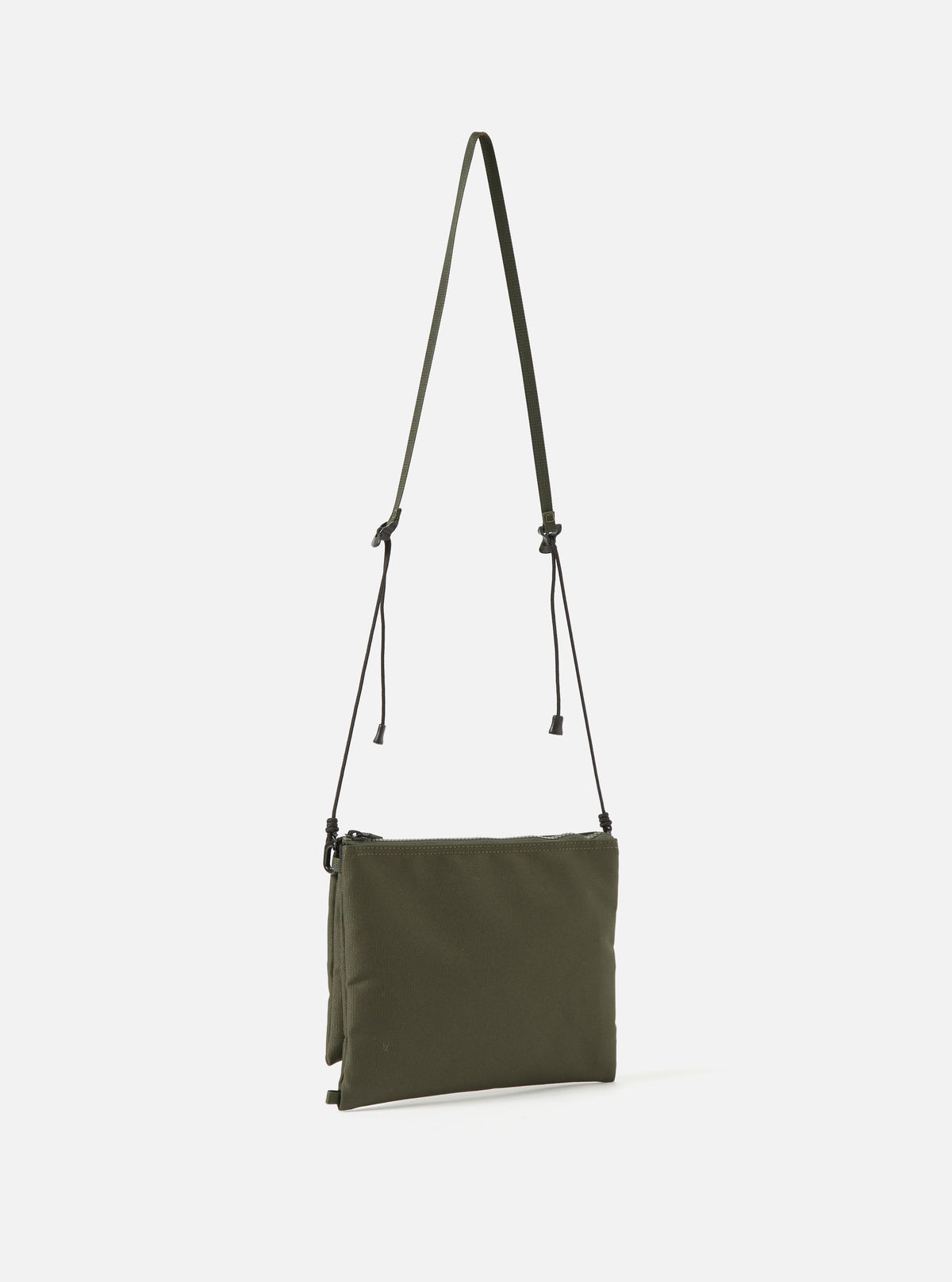 master-piece x Universal Works Olive Recycled Tech Canvas Sacoche