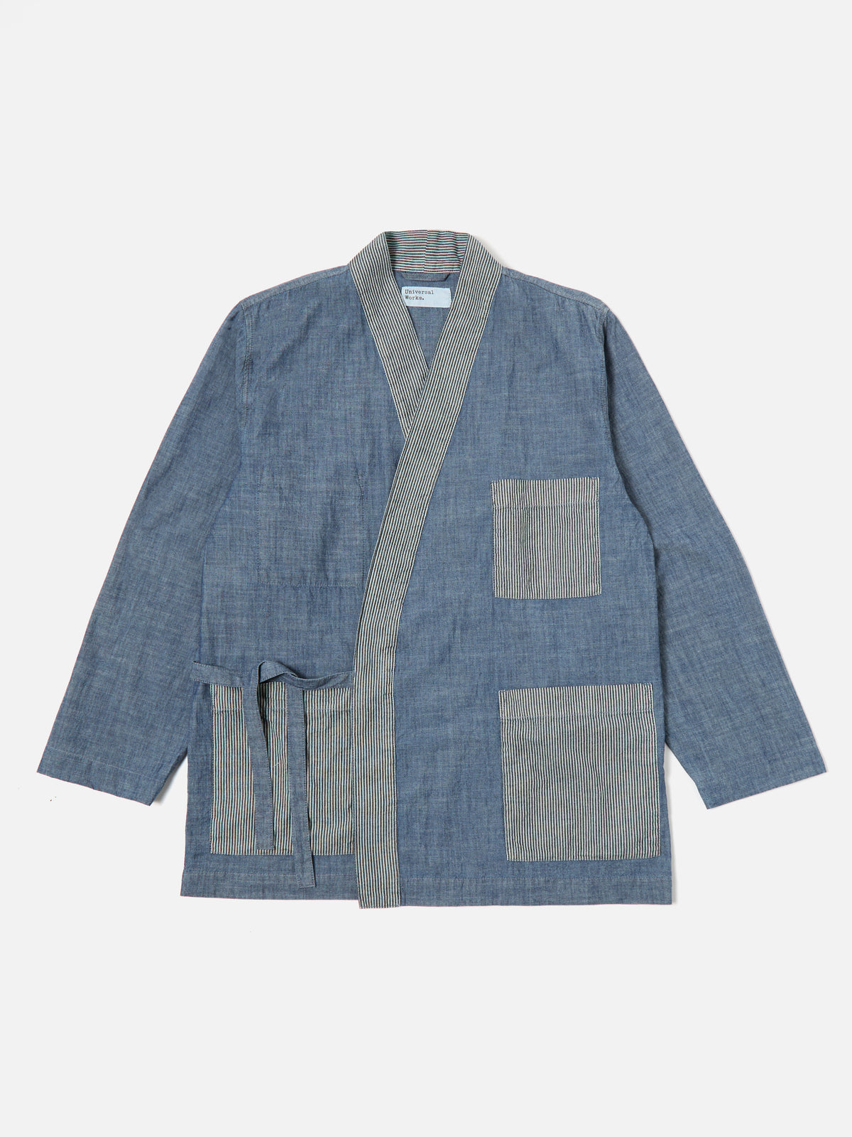 Indigo Chambray/Hickory Stripe Denim Patched Kyoto Work