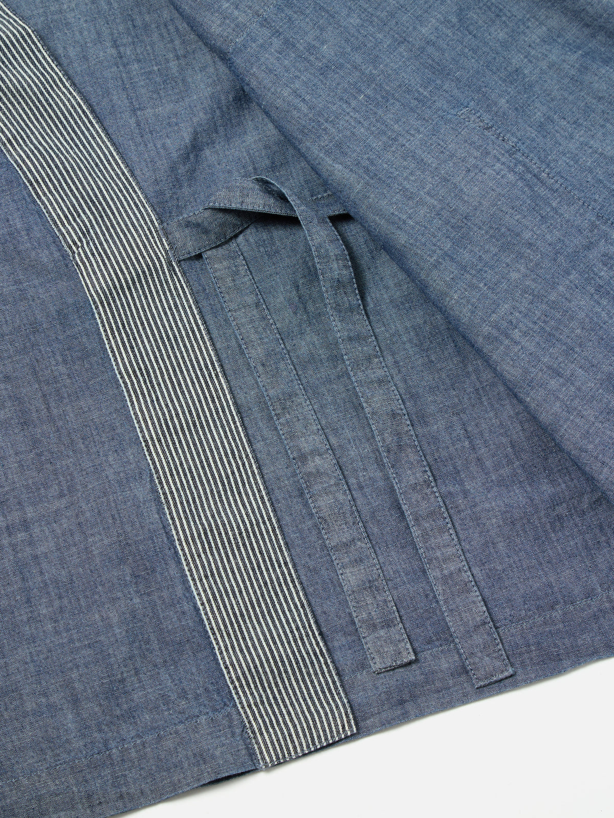 Indigo Chambray/Hickory Stripe Denim Patched Kyoto Work