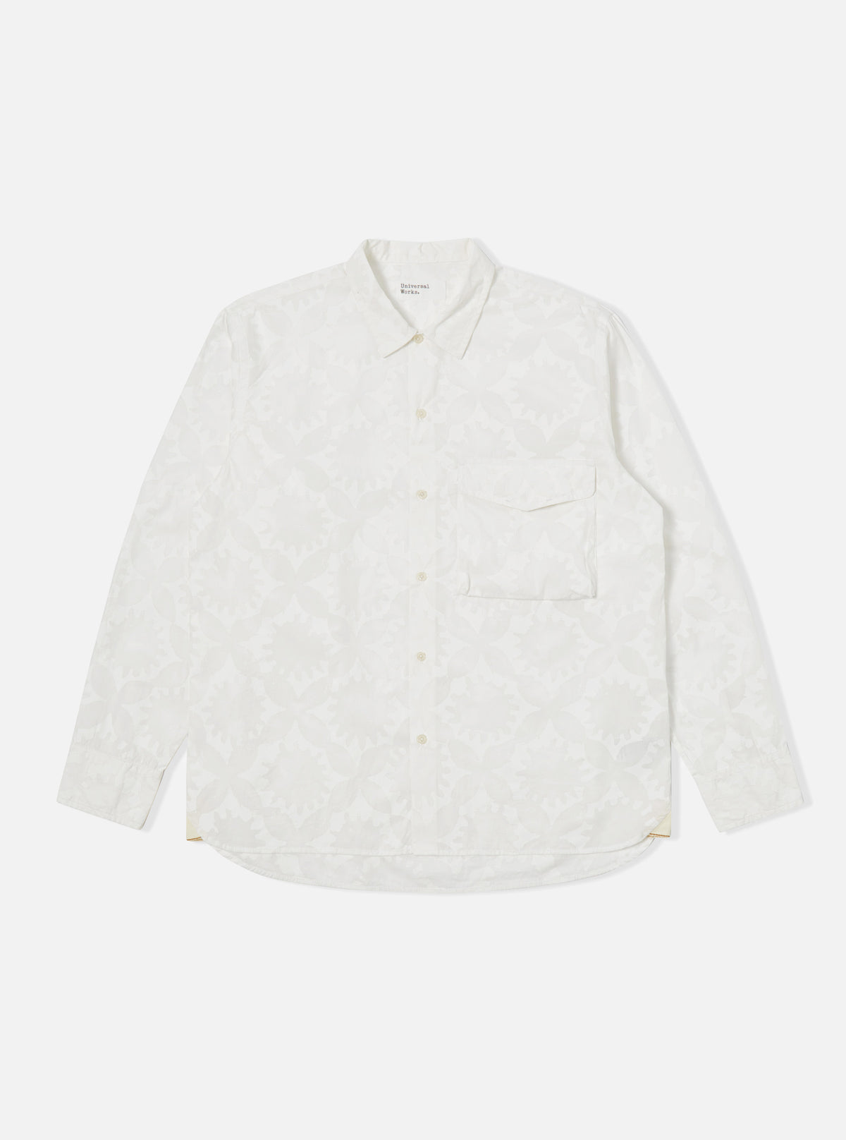 Ecru Sun Print Poplin Field Shirt