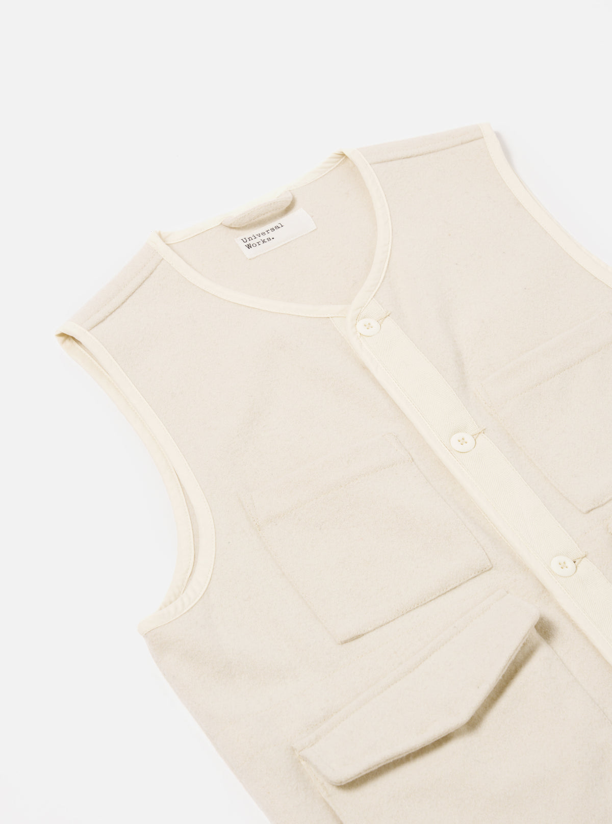 Ecru Marl Mowbray 4 Pocket Gilet