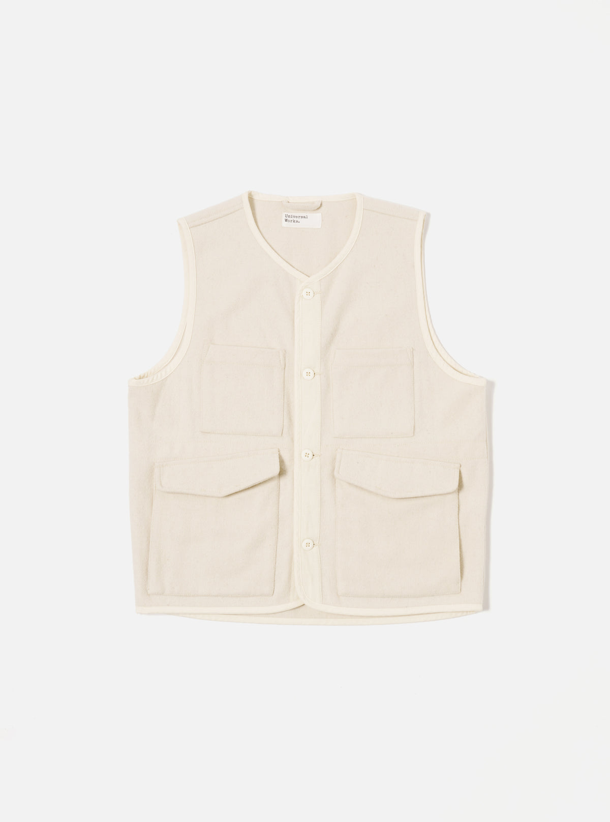 Ecru Marl Mowbray 4 Pocket Gilet