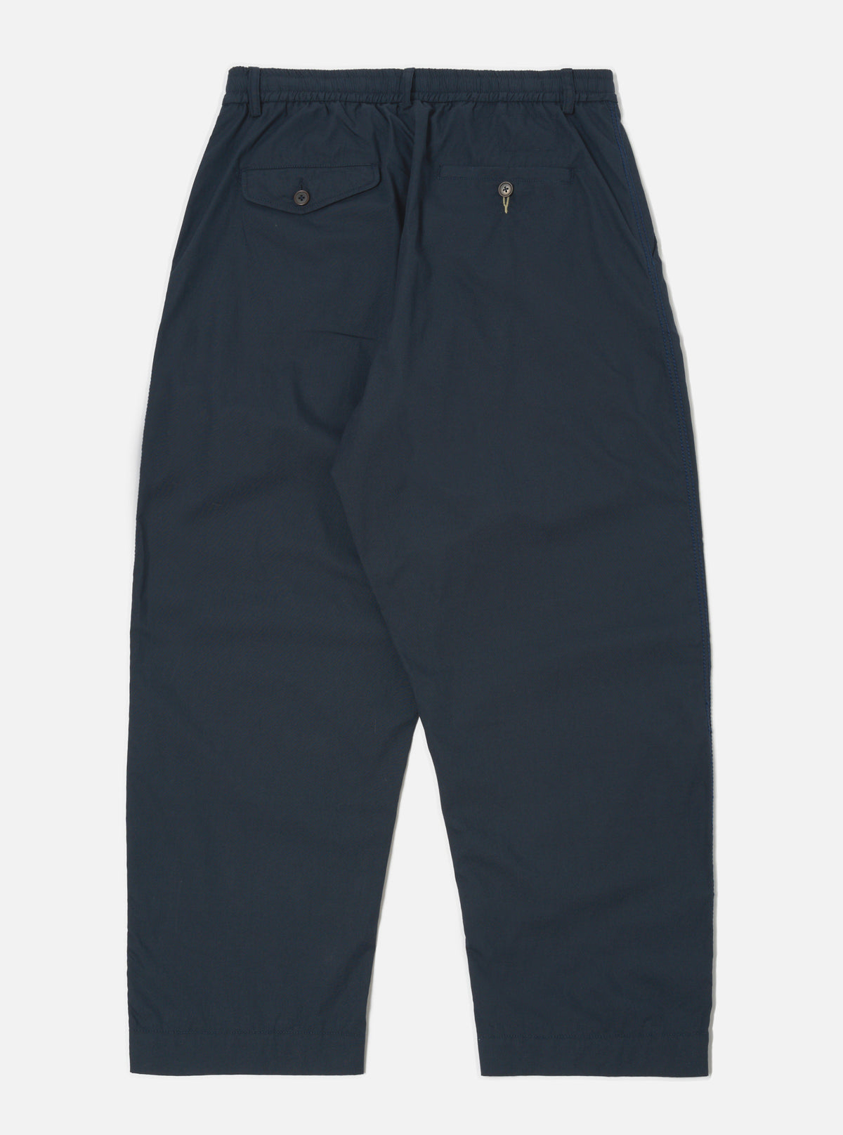 Navy Broadcloth Oxford Pant