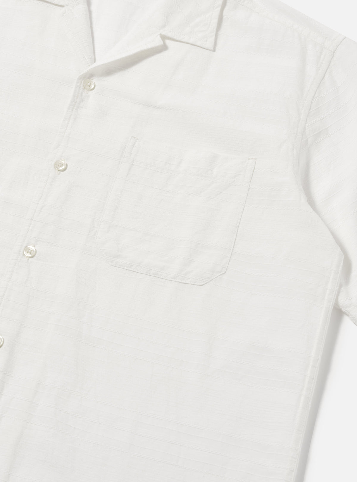 Ecru Deffe Self Stripe Minari Shirt