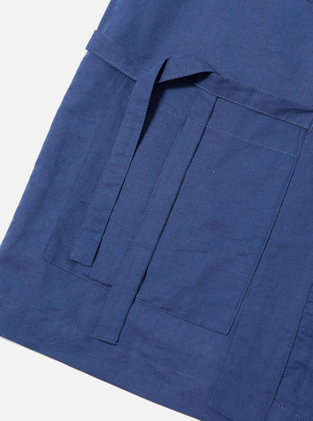Blue Linen Cotton Shirtin S/S Kyoto Work Shirt