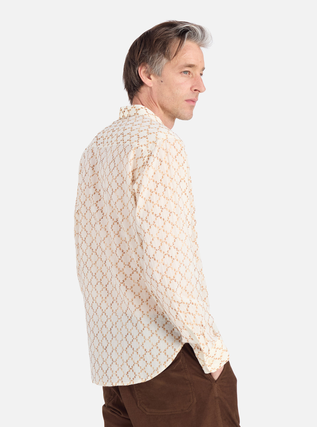 Camel Mitla Weave Work Shirt