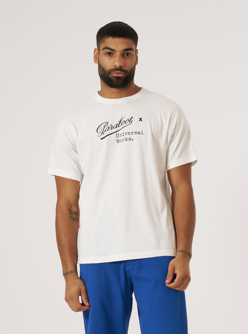 Paraboot x Universal Works Ecru Single Jersey Short Sleeve Tee