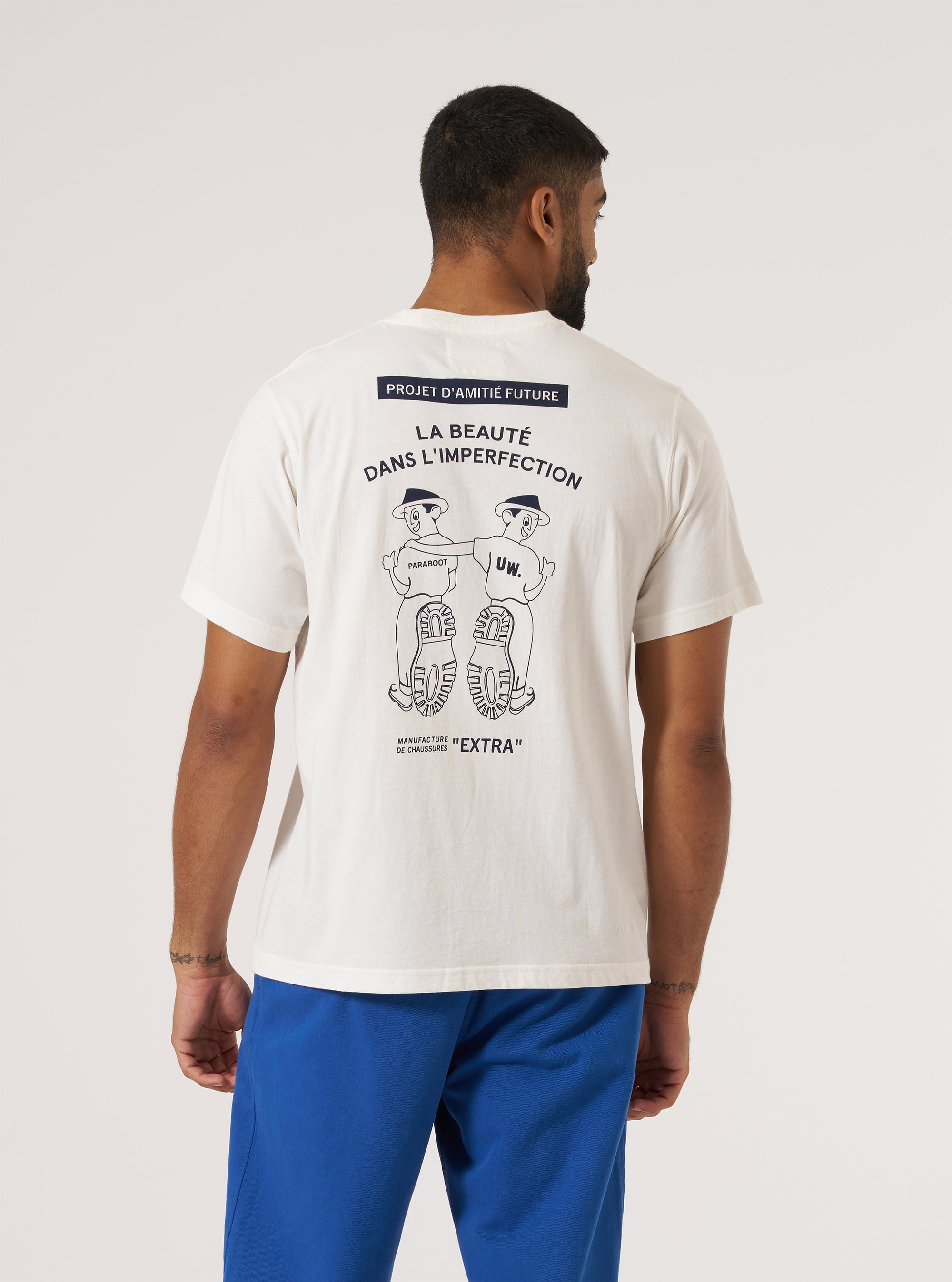 Paraboot x Universal Works Ecru Single Jersey Short Sleeve Tee