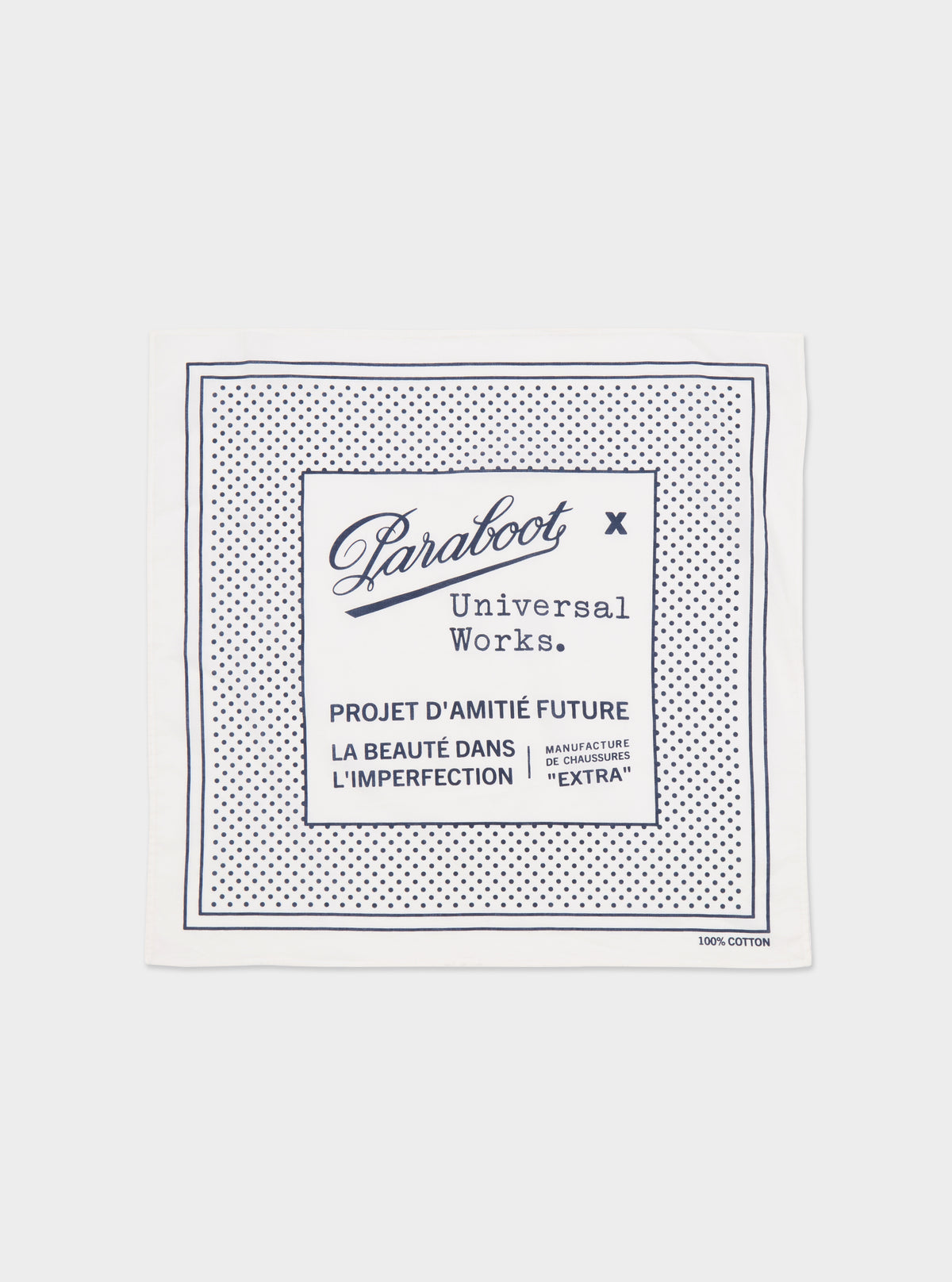 Paraboot x Universal Works Ecru Cambric Kingsman Bandana
