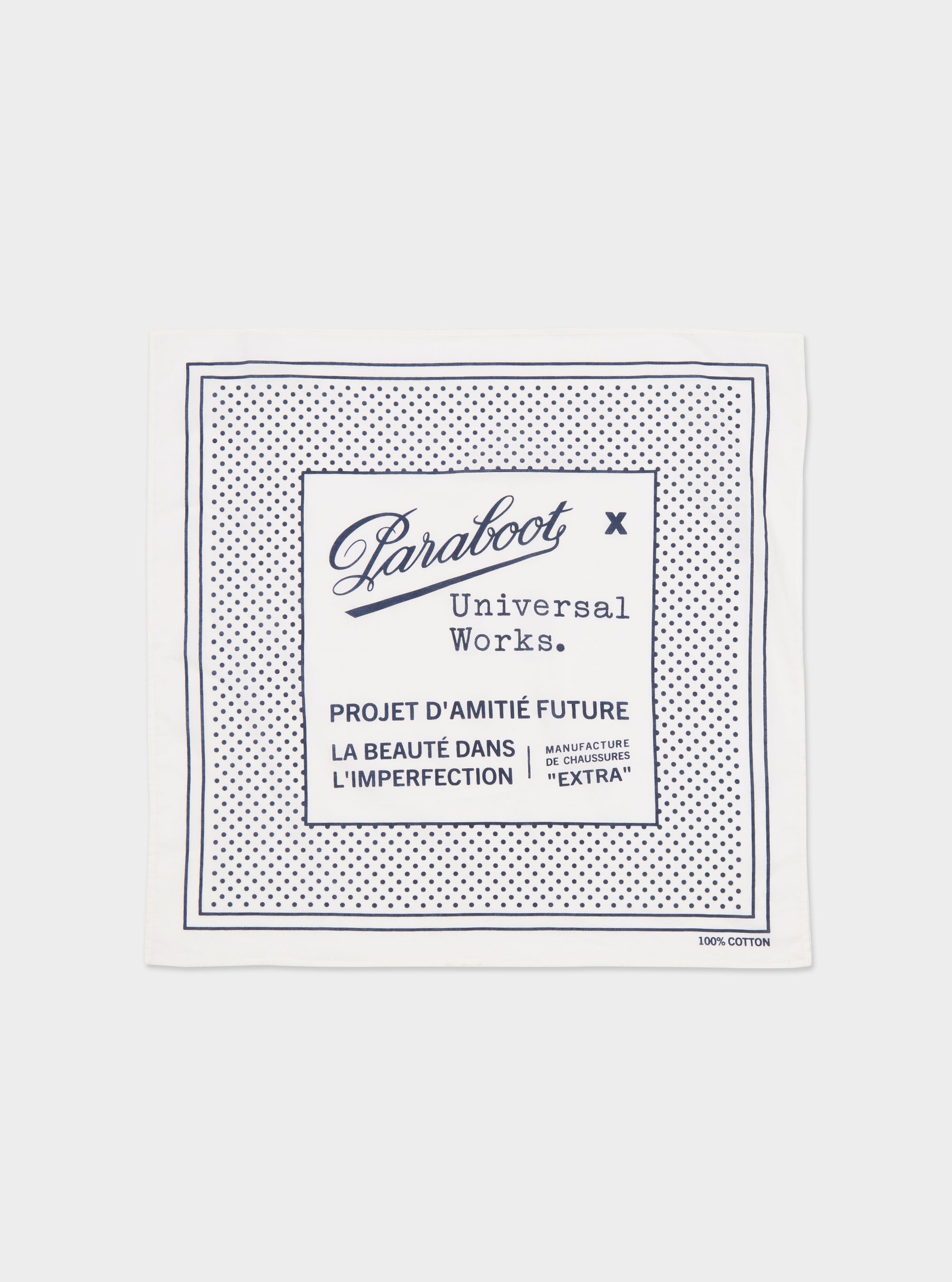 Paraboot x Universal Works Ecru Cambric Kingsman Bandana