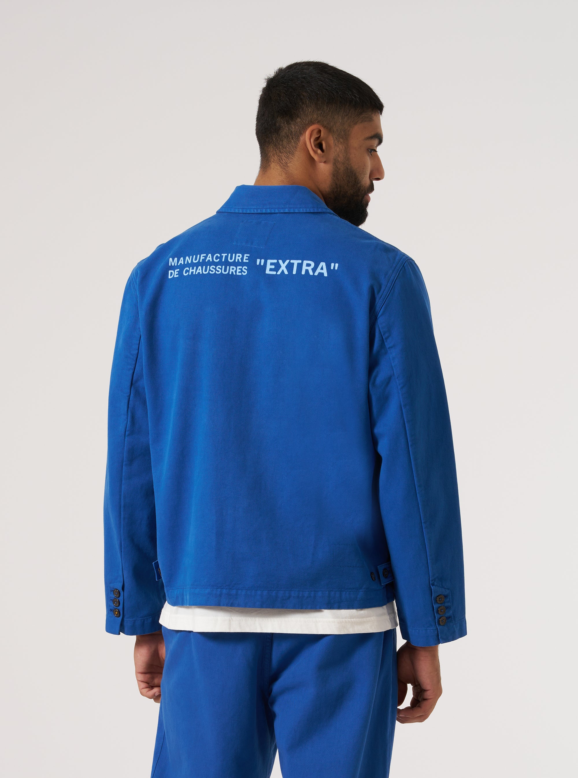 Paraboot x Universal Works Navy Derek Twill Warmus Jacket
