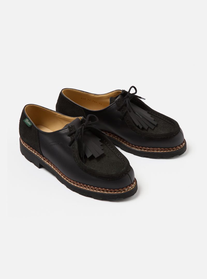 Paraboot x Universal Works Michael in Black Leather/Suede