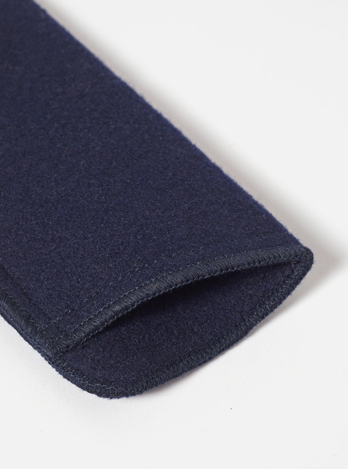 Navy Melton Large Glasses Case