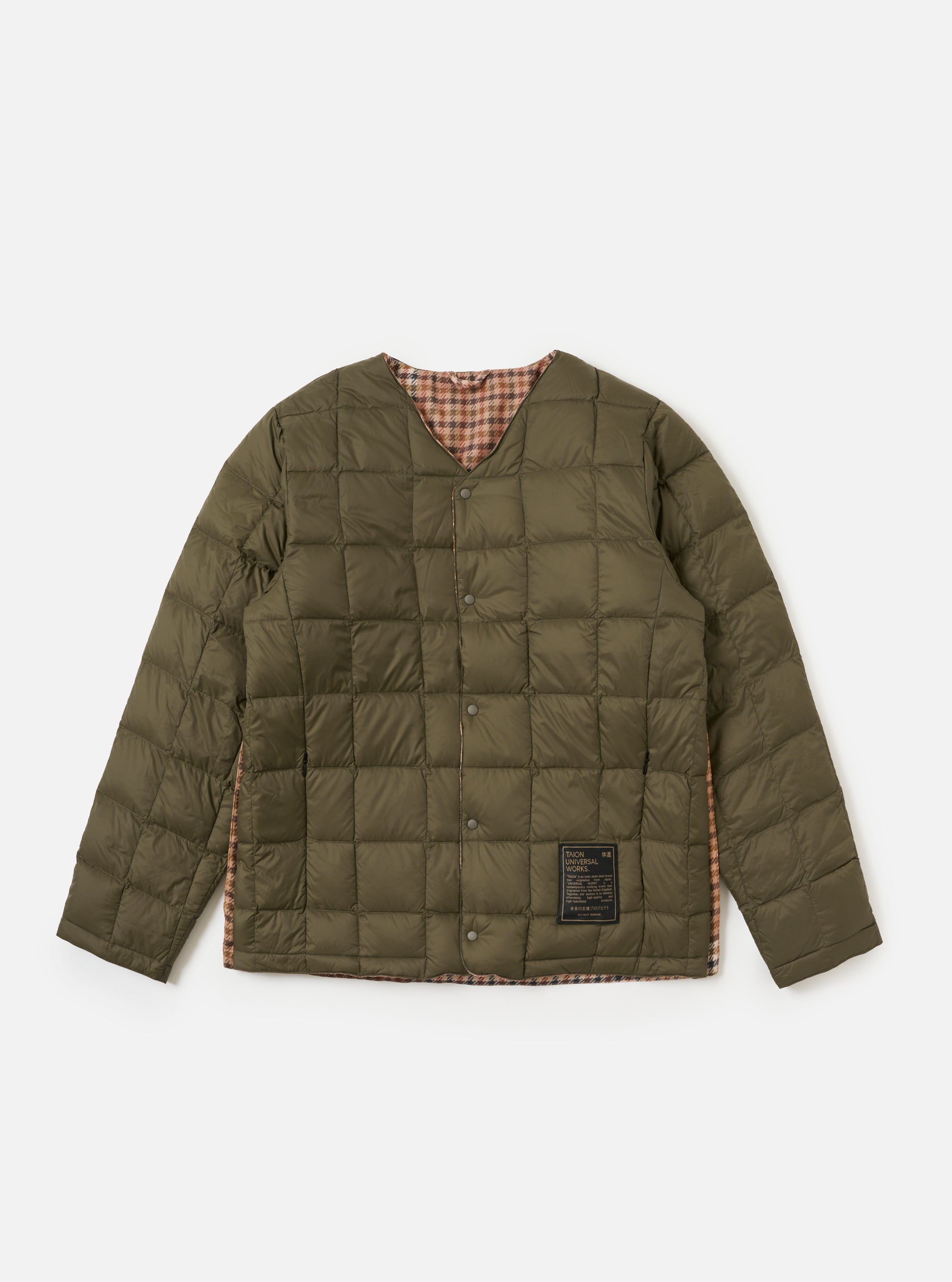 TAION x Universal Works Reversible Dark Olive Military Line Liner Jacket