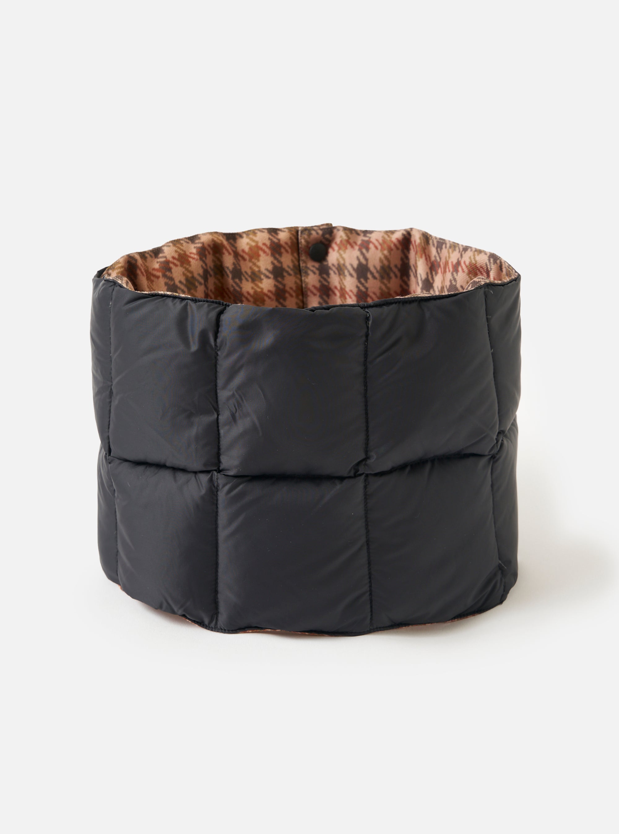 TAION x Universal Works Reversible  Black Military Line Neck Warmer