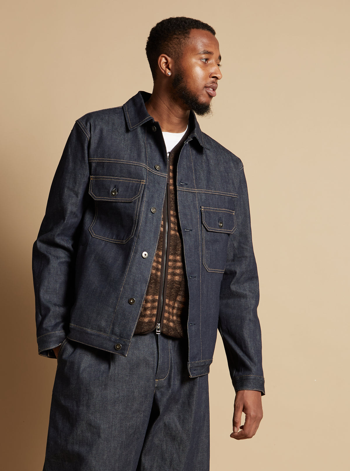 Indigo 13oz Selvedge Denim Trucker Jacket