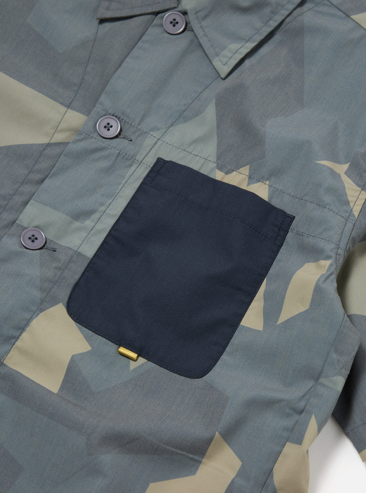 master-piece x Universal Works Blue Camo Printed Recycled Polytech Tech Overshirt