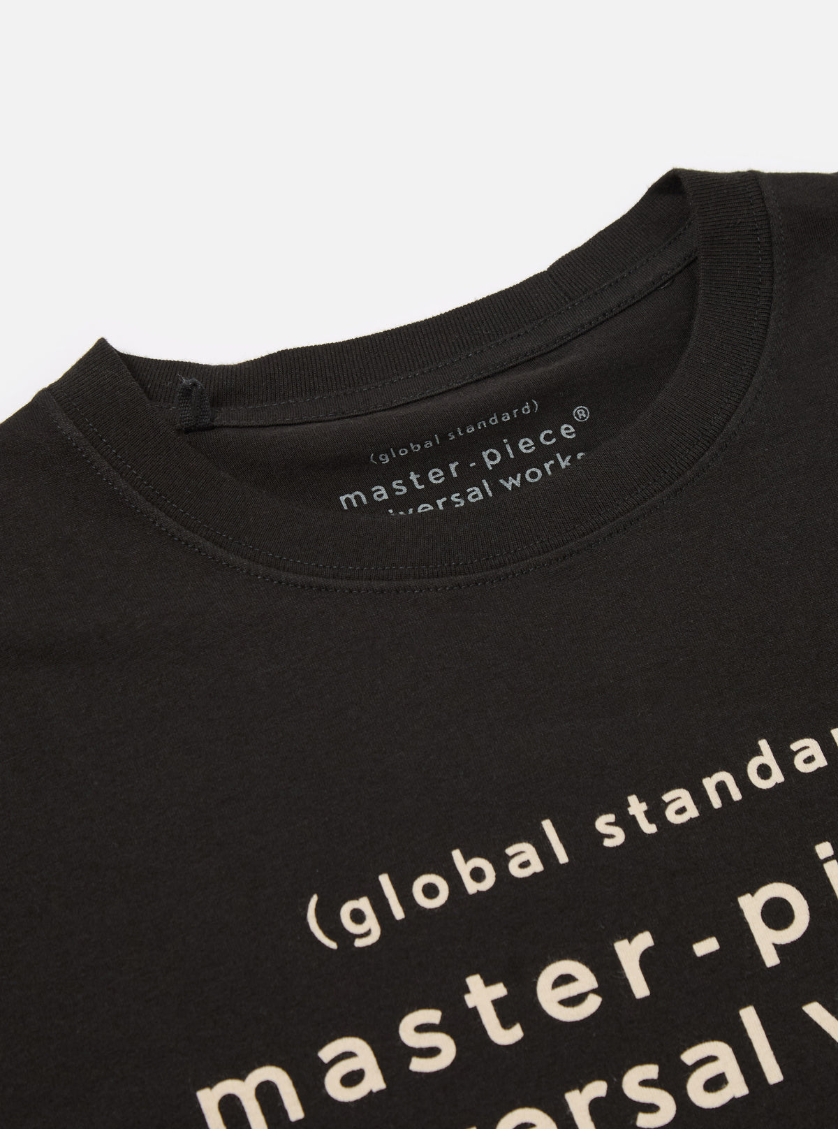 master-piece x Universal Works Black Single Jersey Print Tee