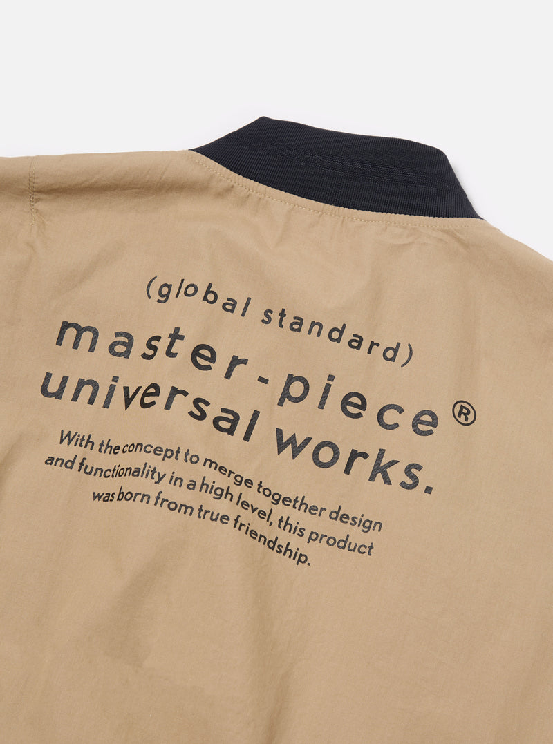 master-piece x Universal Works Sand Broadcloth NS Bomber Jacket