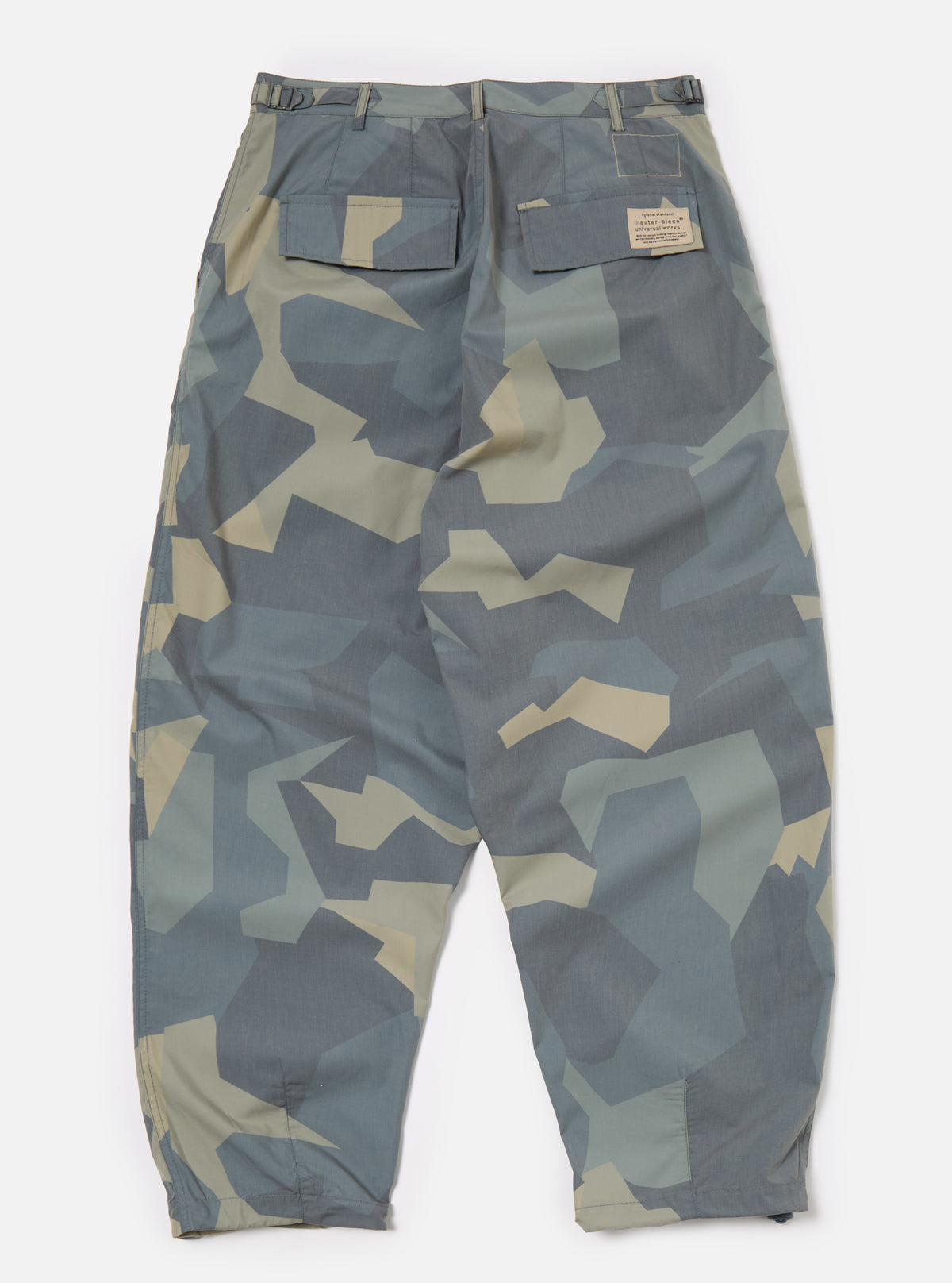 master-piece x Universal Works Blue Camo Recycled Polytech Loose Pilot Trouser