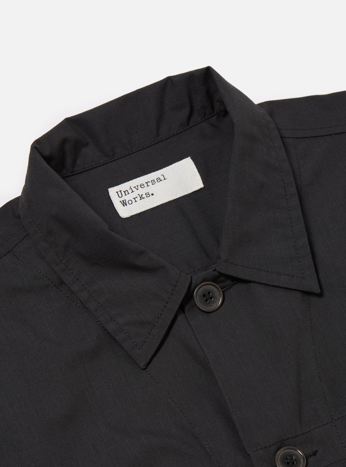 master-piece x Universal Works Black Recycled Polytech Tech Overshirt