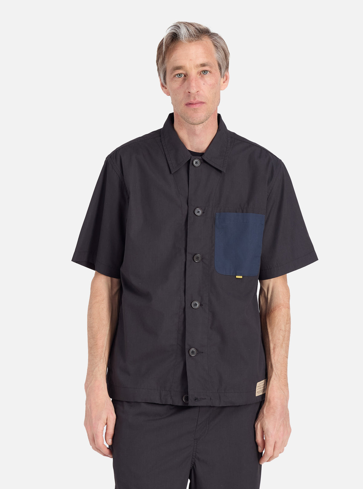 master-piece x Universal Works Black Recycled Polytech Tech Overshirt