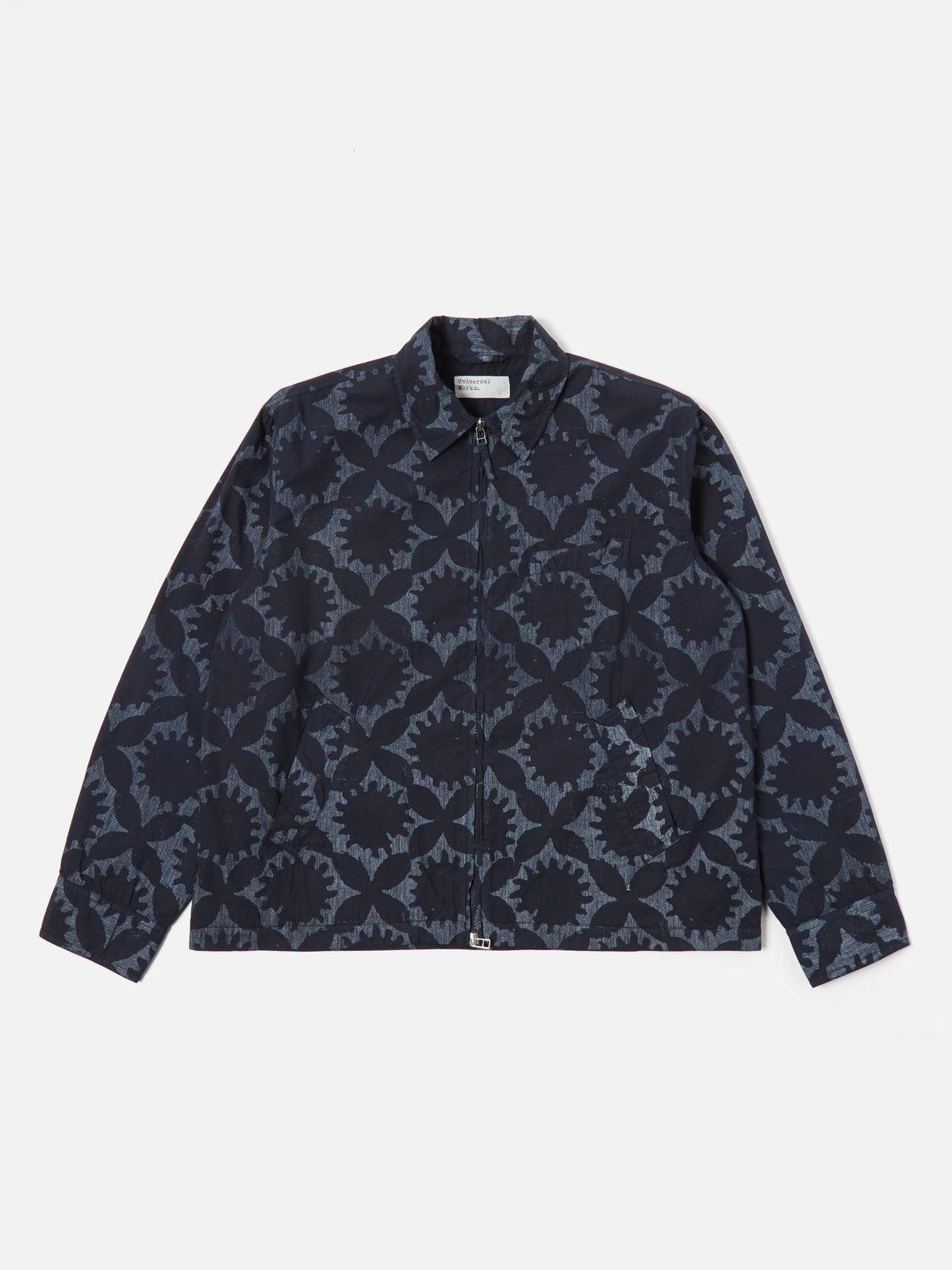 Navy Over Dyed Sun Print Windcheater