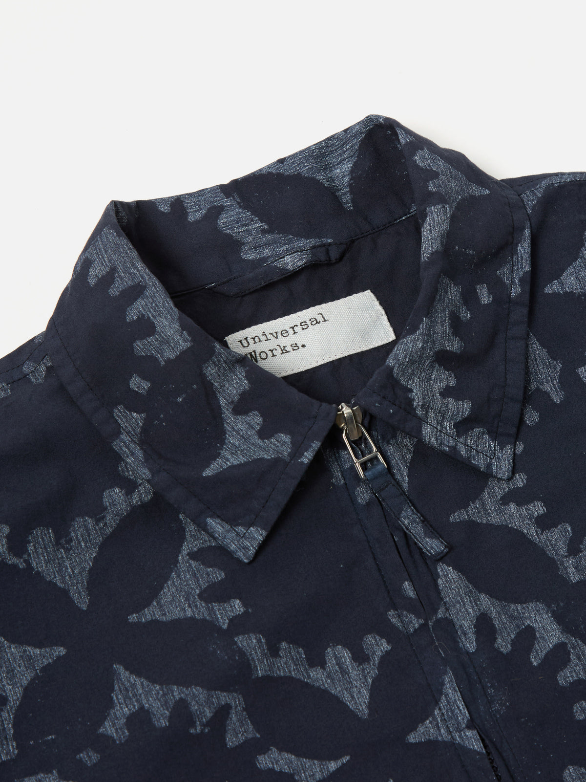 Navy Over Dyed Sun Print Windcheater