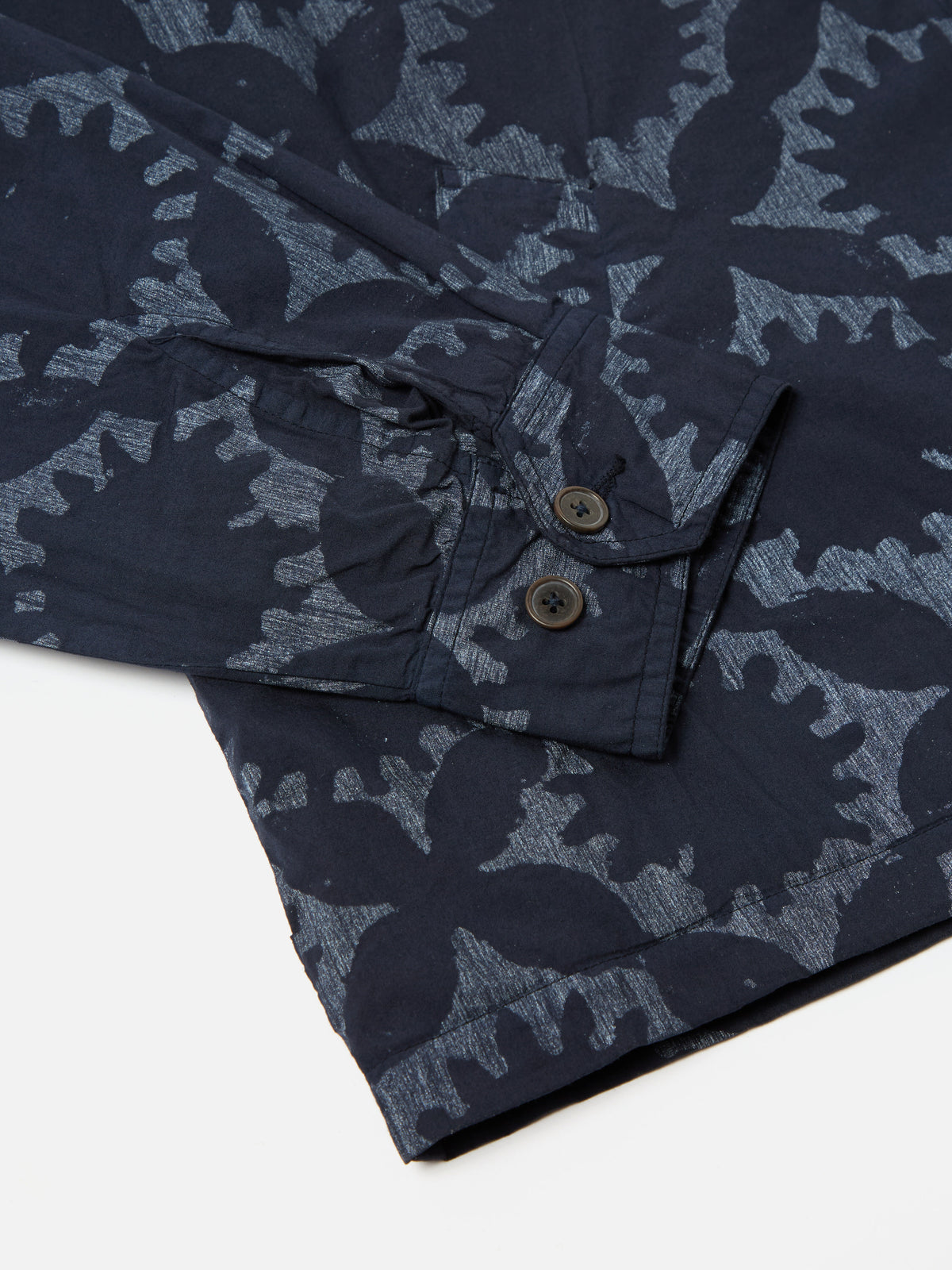 Navy Over Dyed Sun Print Windcheater