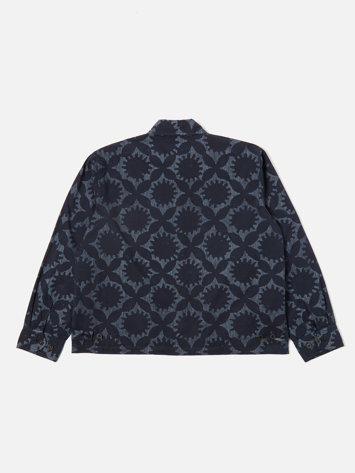 Navy Over Dyed Sun Print Windcheater