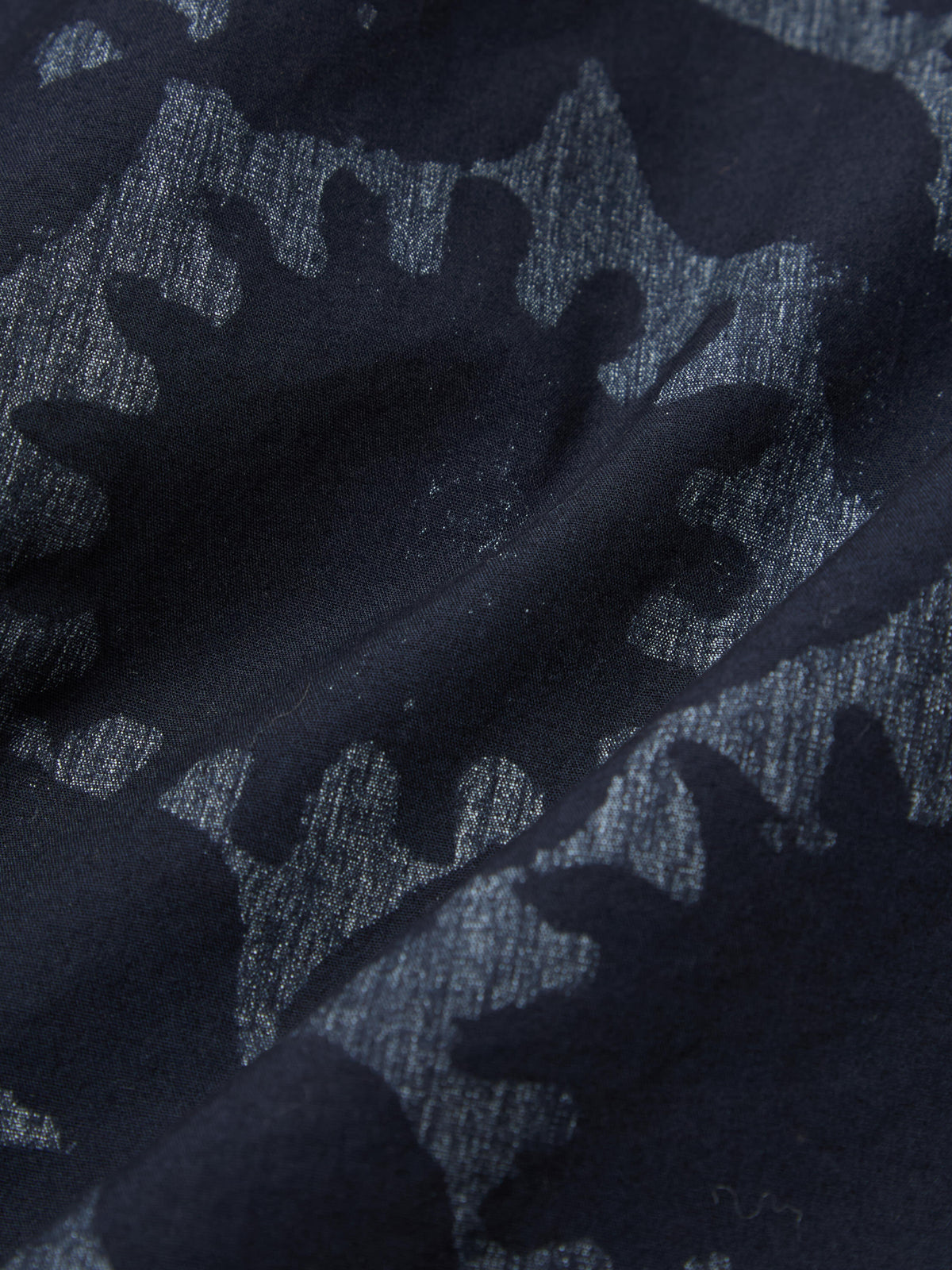 Navy Over Dyed Sun Print Windcheater