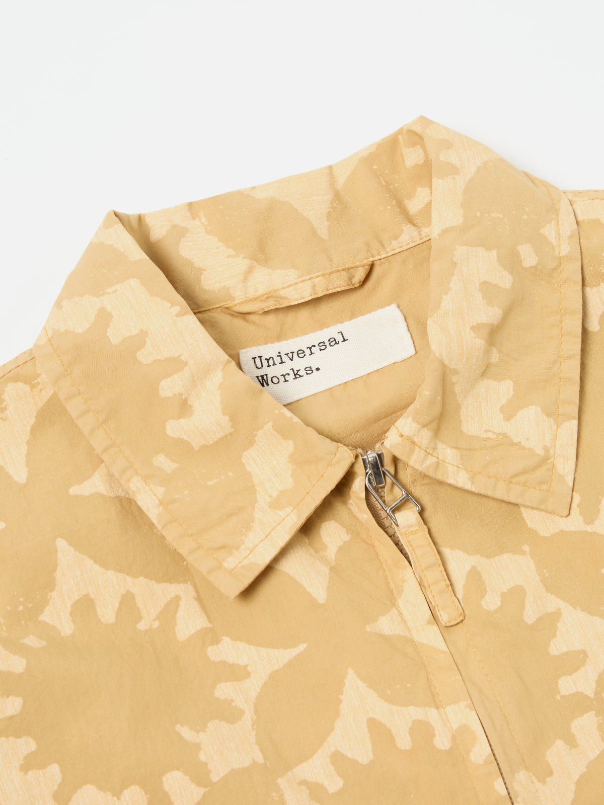 Sand Over Dyed Sun Print Windcheater