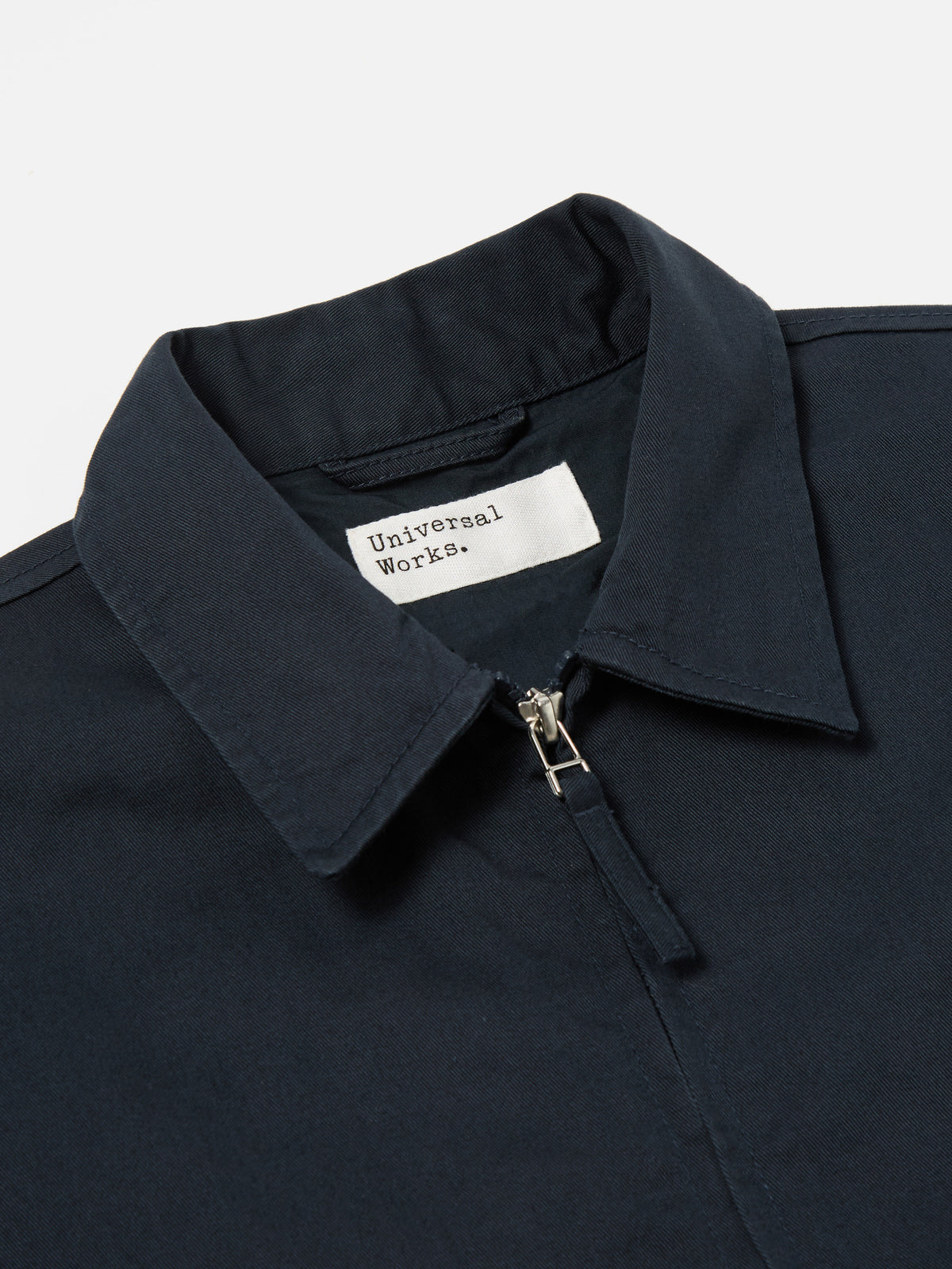 Navy Embroidered Twill Windcheater