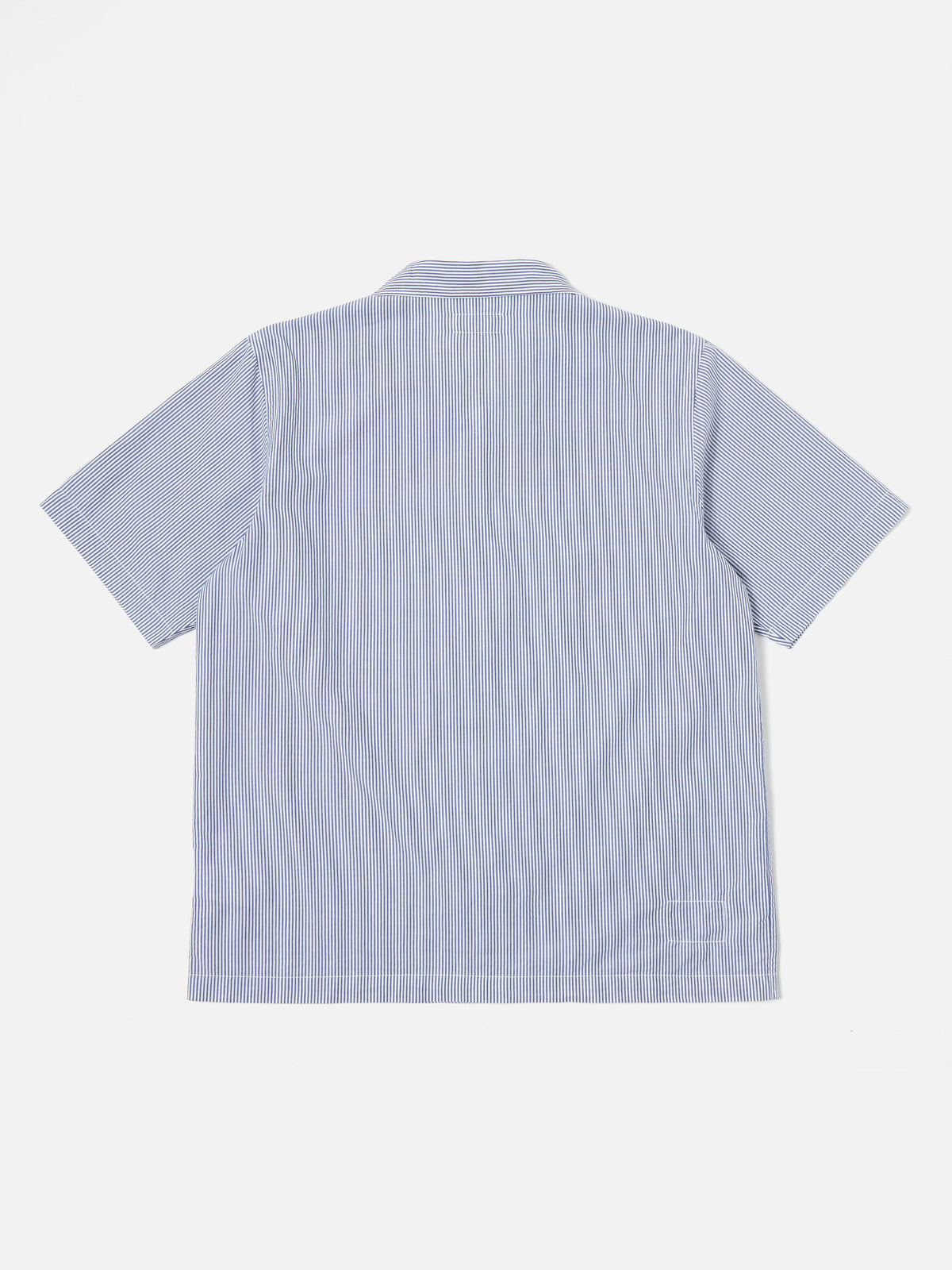 Blue Embroidered Classic Stripe Road Shirt
