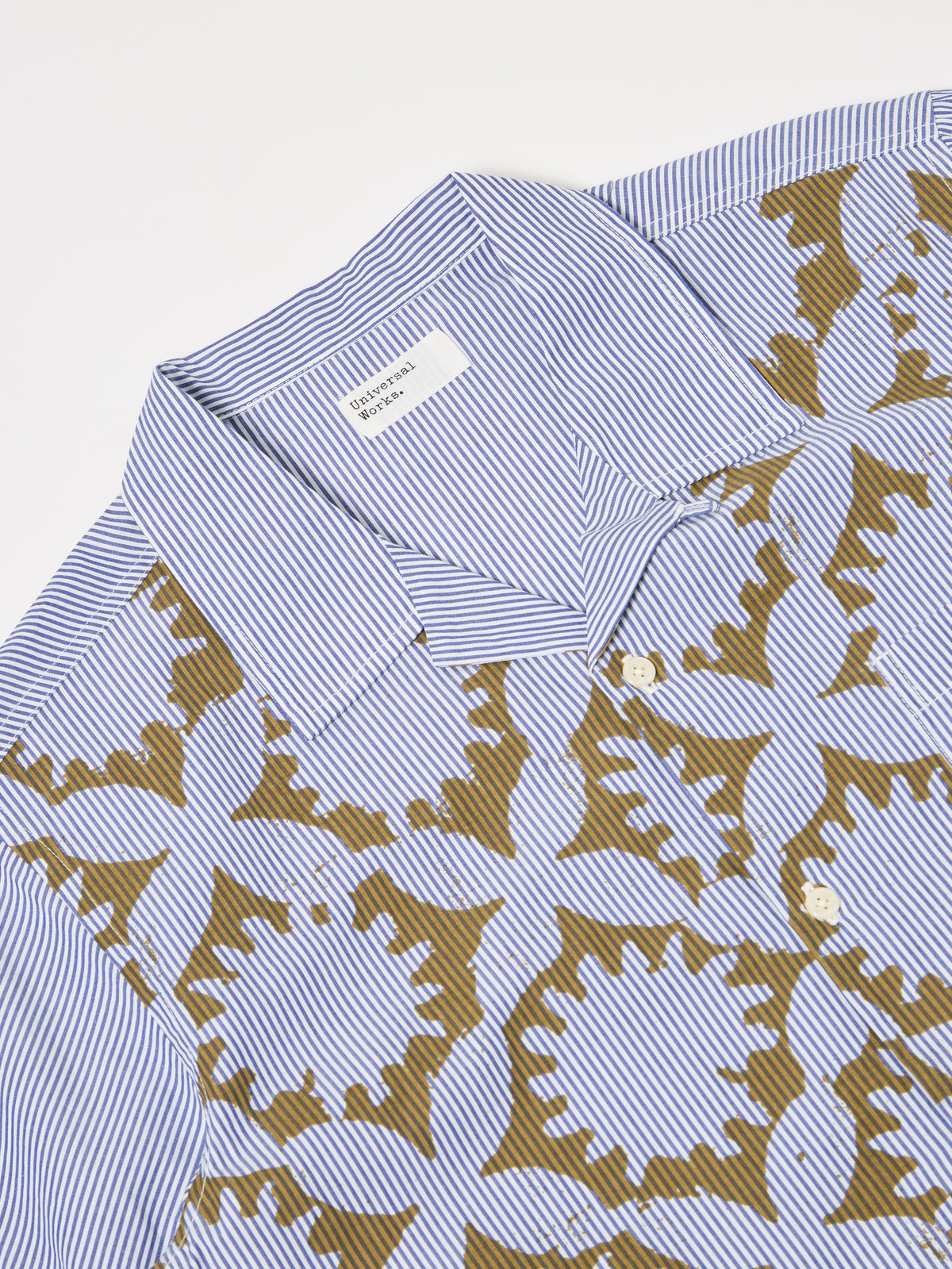 Sun Print Stripe Gold/Blue Road Shirt