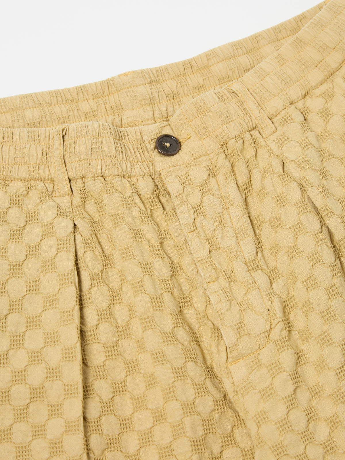 Camel Dot Waffle Pleated Track Short