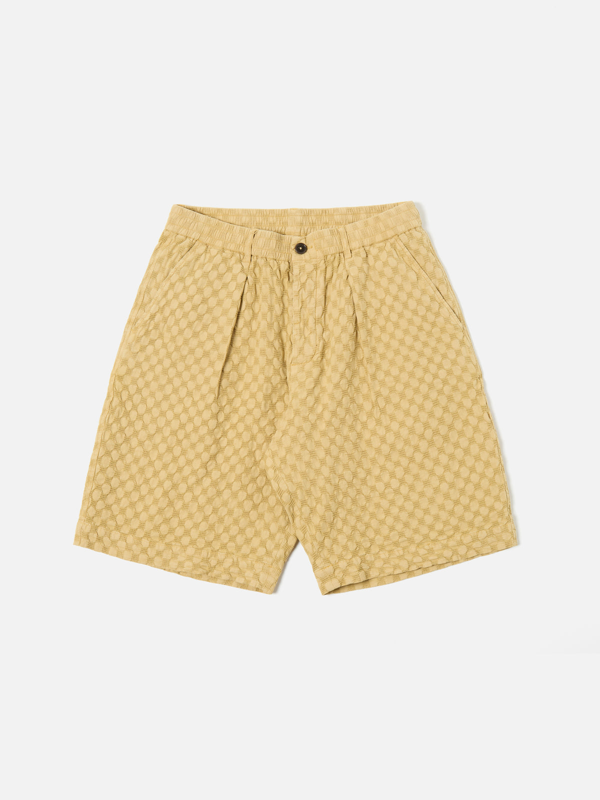 Camel Dot Waffle Pleated Track Short