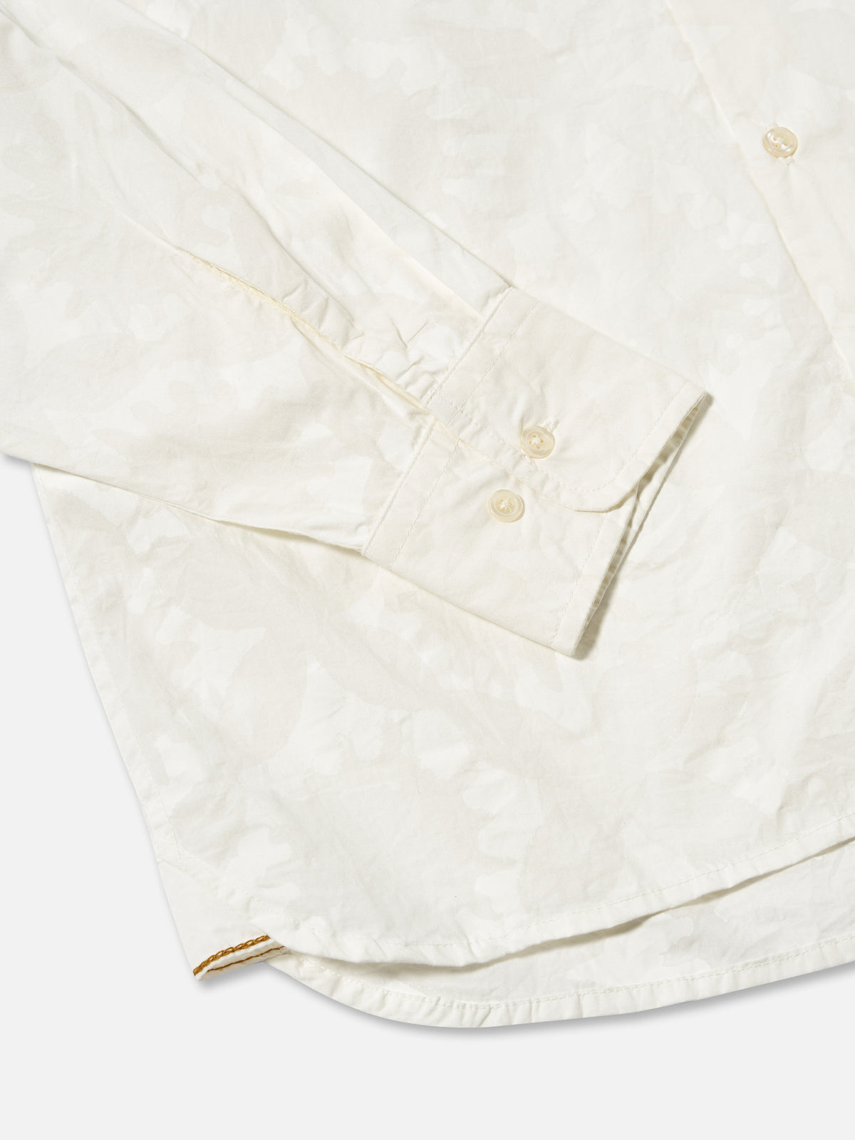 Ecru Sun Print Poplin Field Shirt